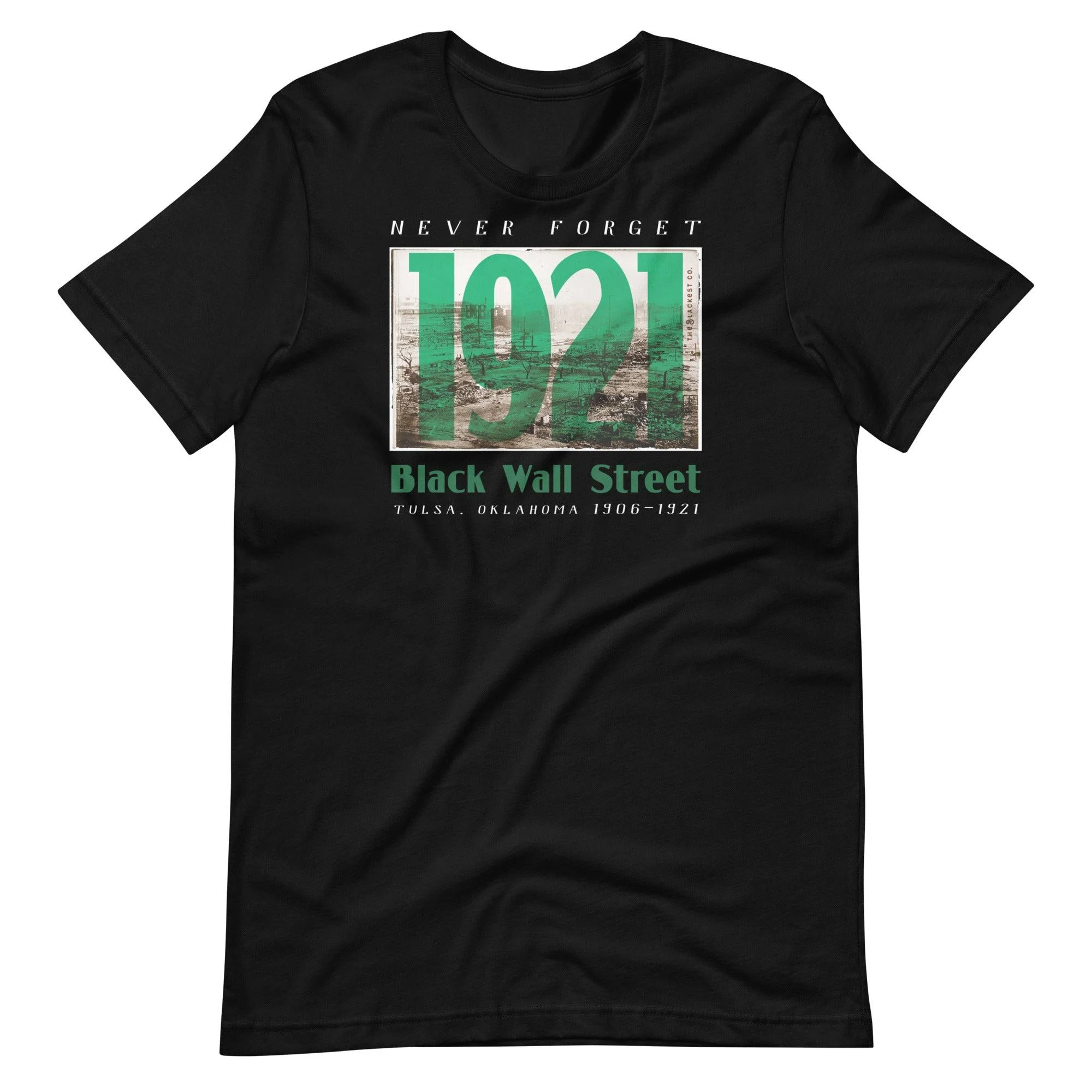 1921 Black Wall Street Green Unisex T-shirt
