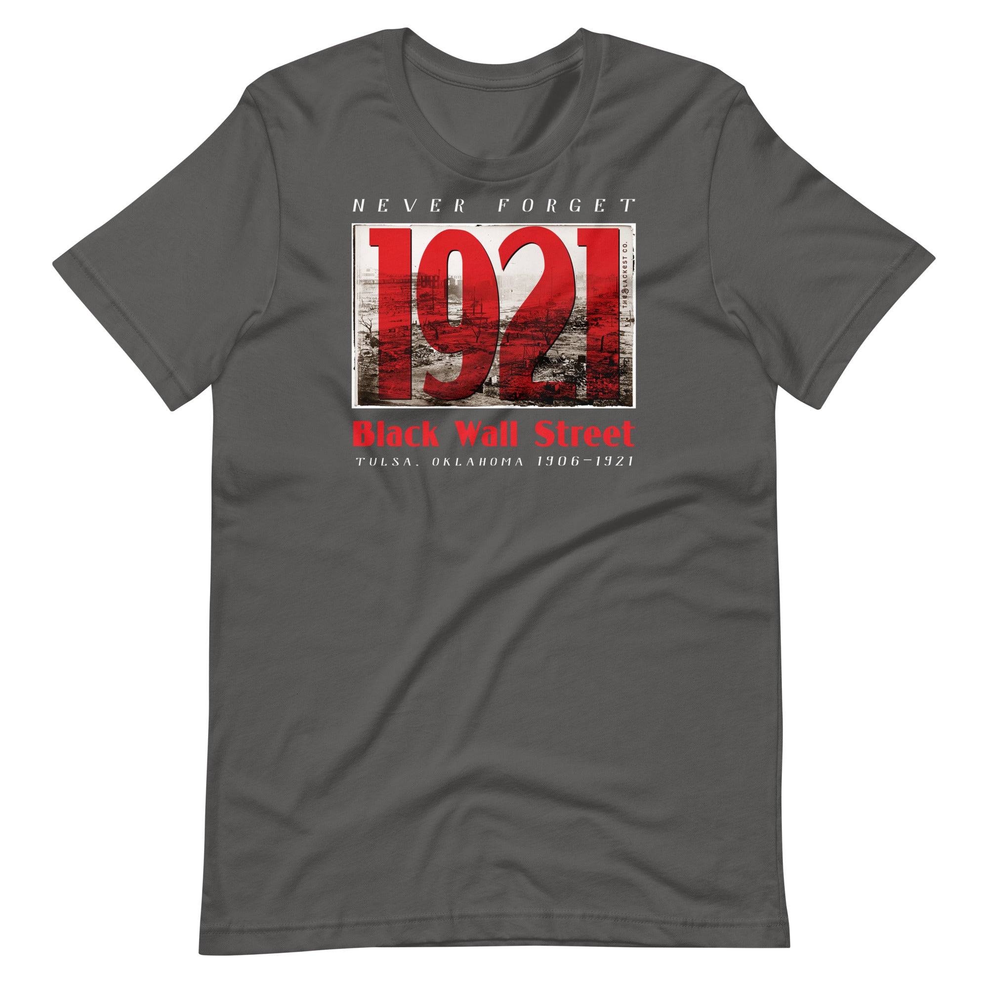 1921 Black Wall Street Red Unisex Cotton T-Shirt - Image 10