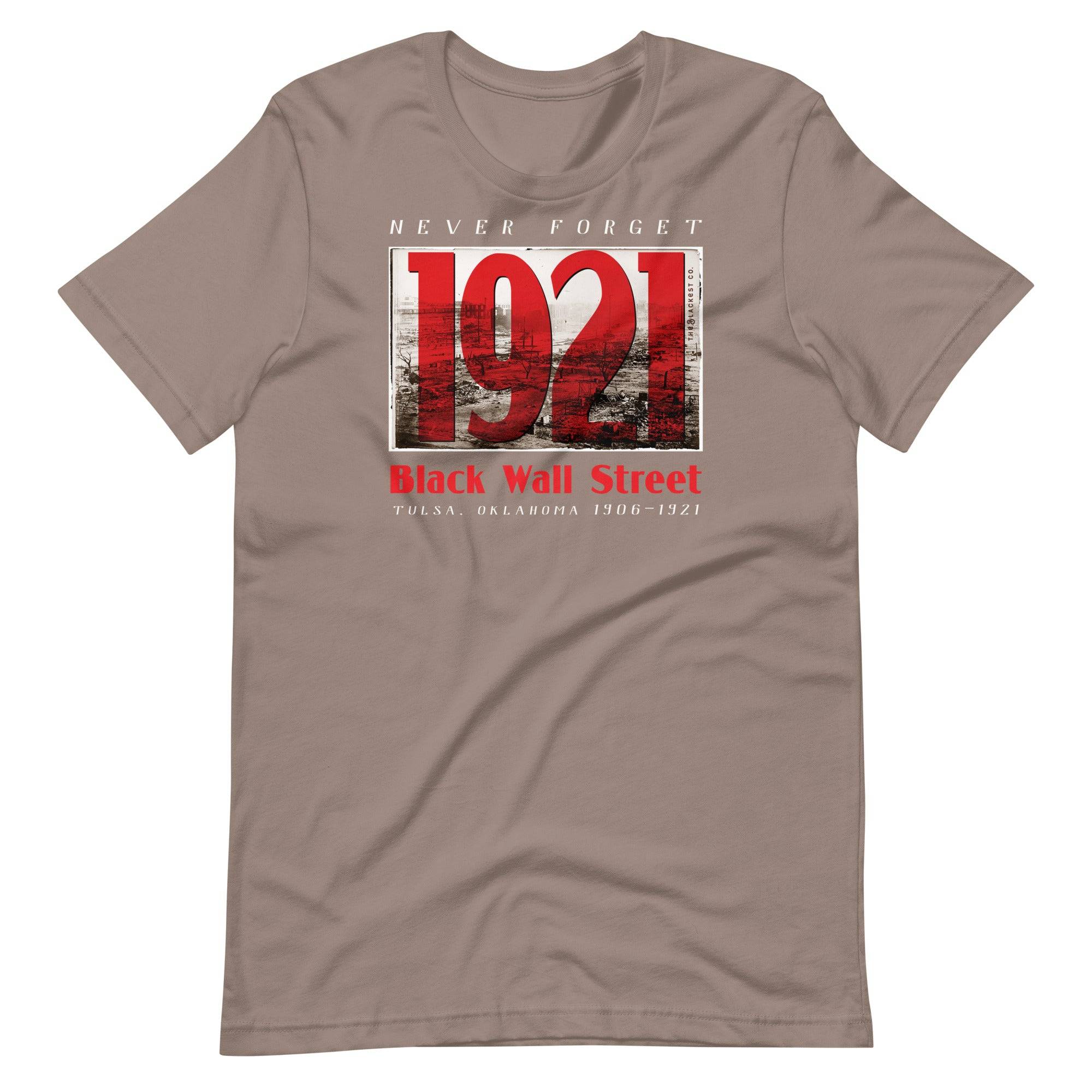 1921 Black Wall Street Red Unisex Cotton T-Shirt - Image 12