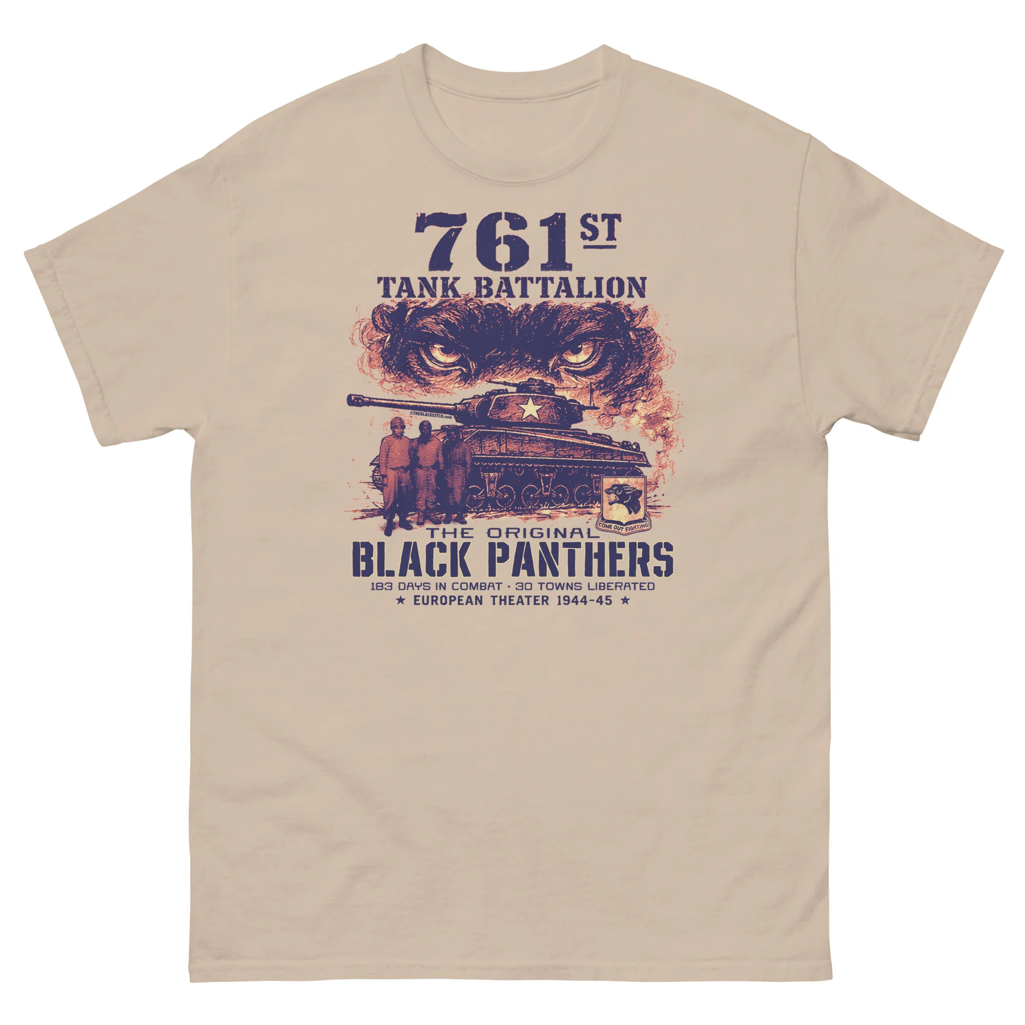 761st Tank Battalion Original Black Panthers WWII T-Shirt
