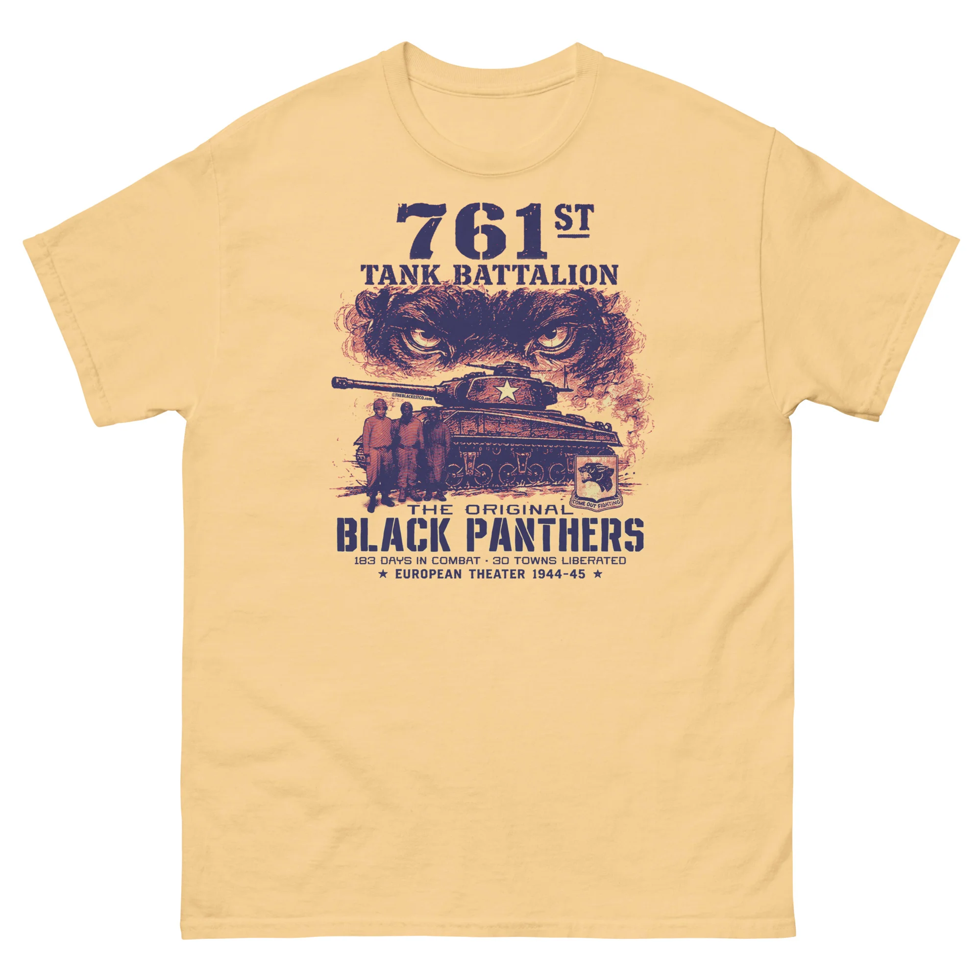 761st Tank Battalion Original Black Panthers WWII T-Shirt - Image 10