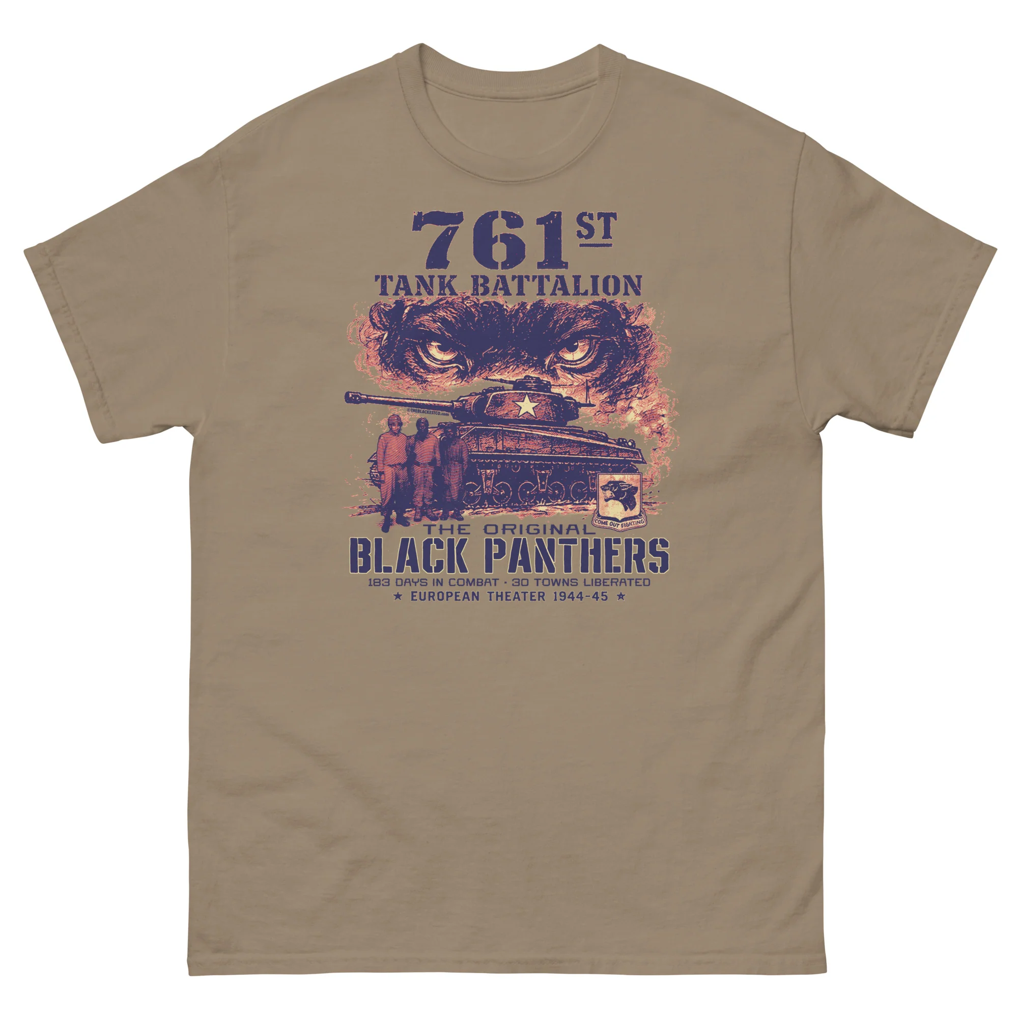 761st Tank Battalion Original Black Panthers WWII T-Shirt - Image 5