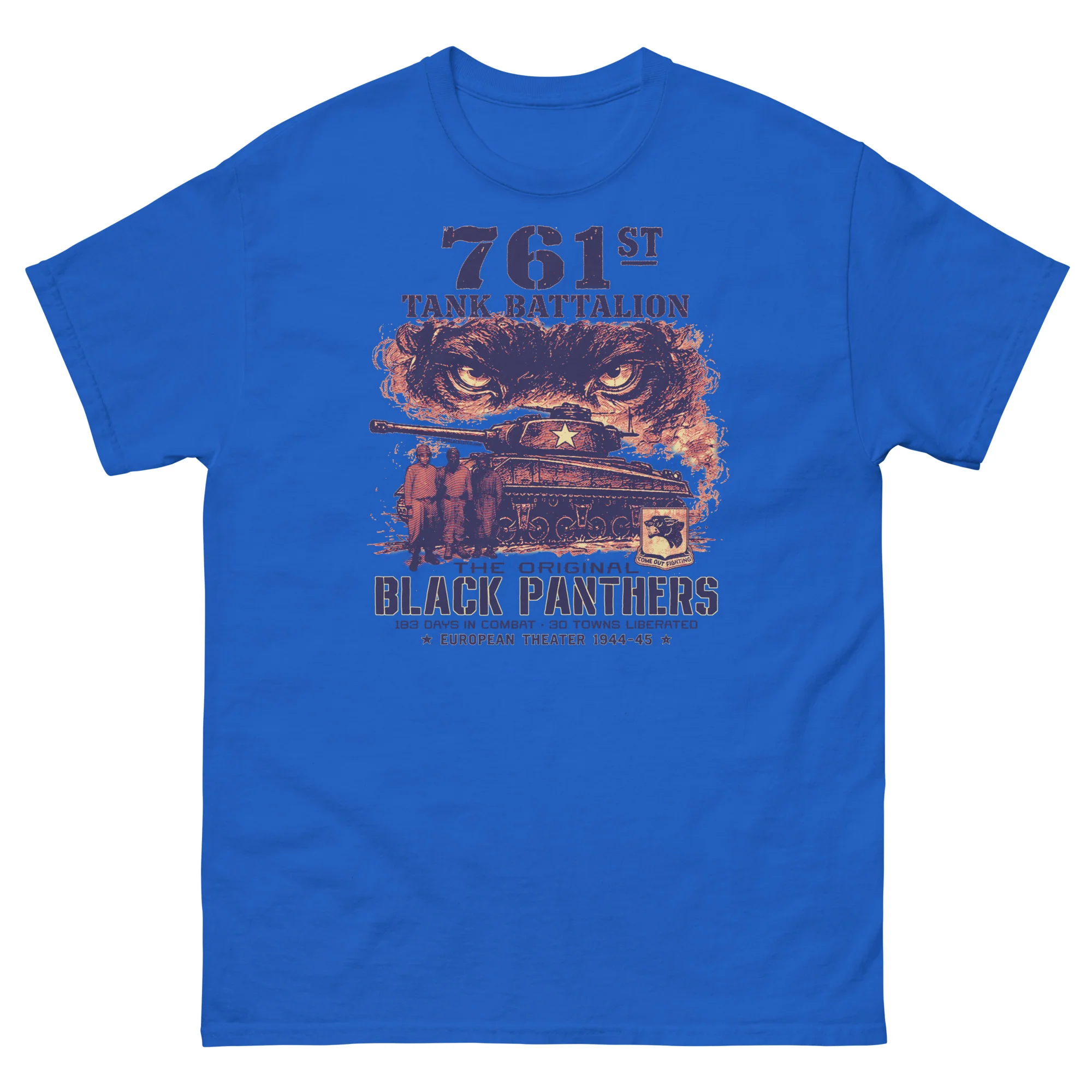 761st Tank Battalion Original Black Panthers WWII T-Shirt - Image 6