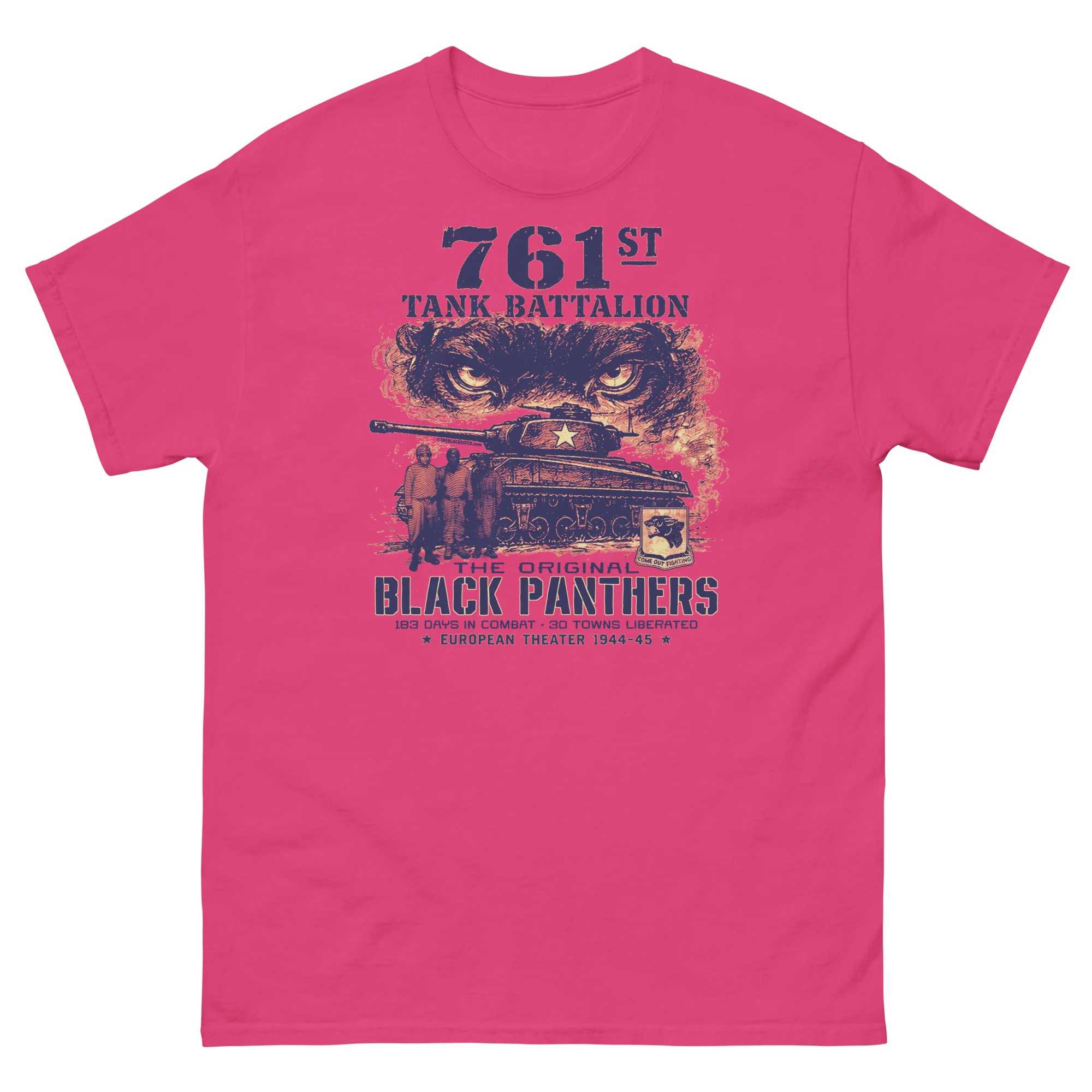 761st Tank Battalion Original Black Panthers WWII T-Shirt - Image 9