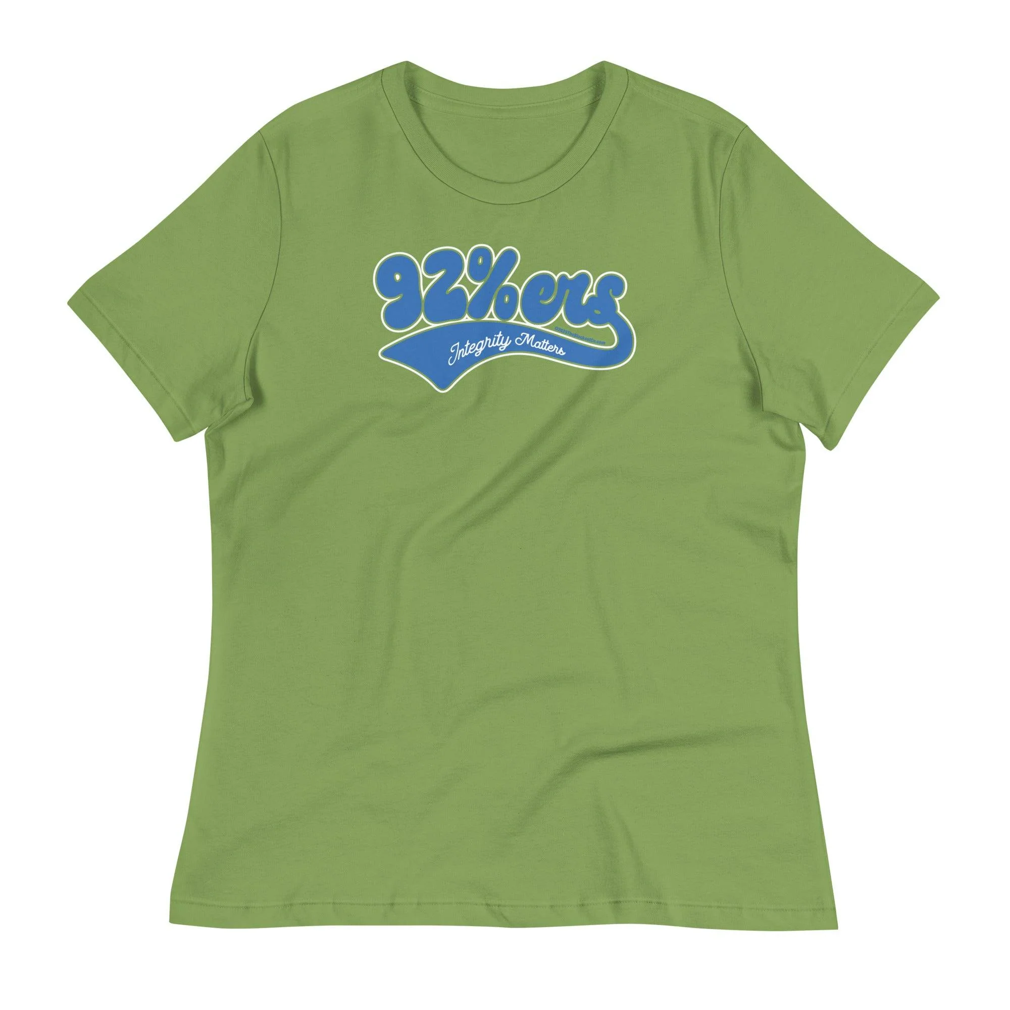 92%ers Integrity Matters Womens Relaxed T-Shirt - Image 5
