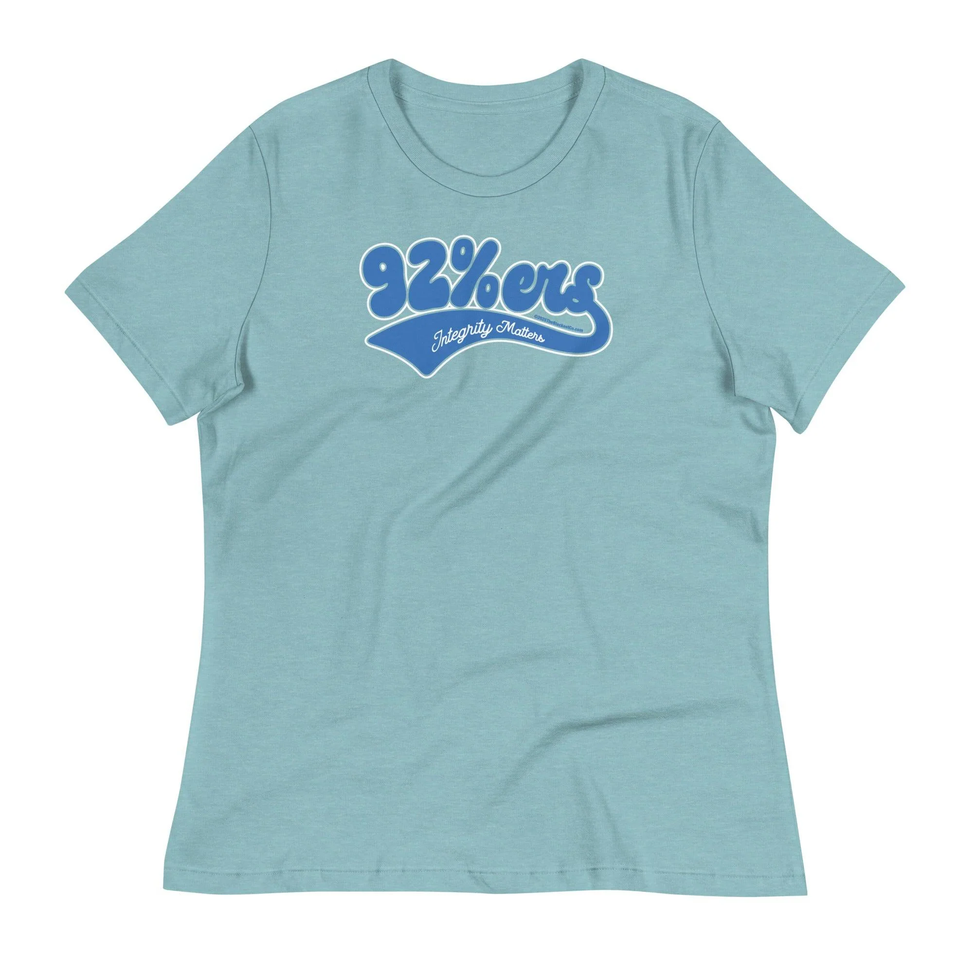 92%ers Integrity Matters Womens Relaxed T-Shirt - Image 6