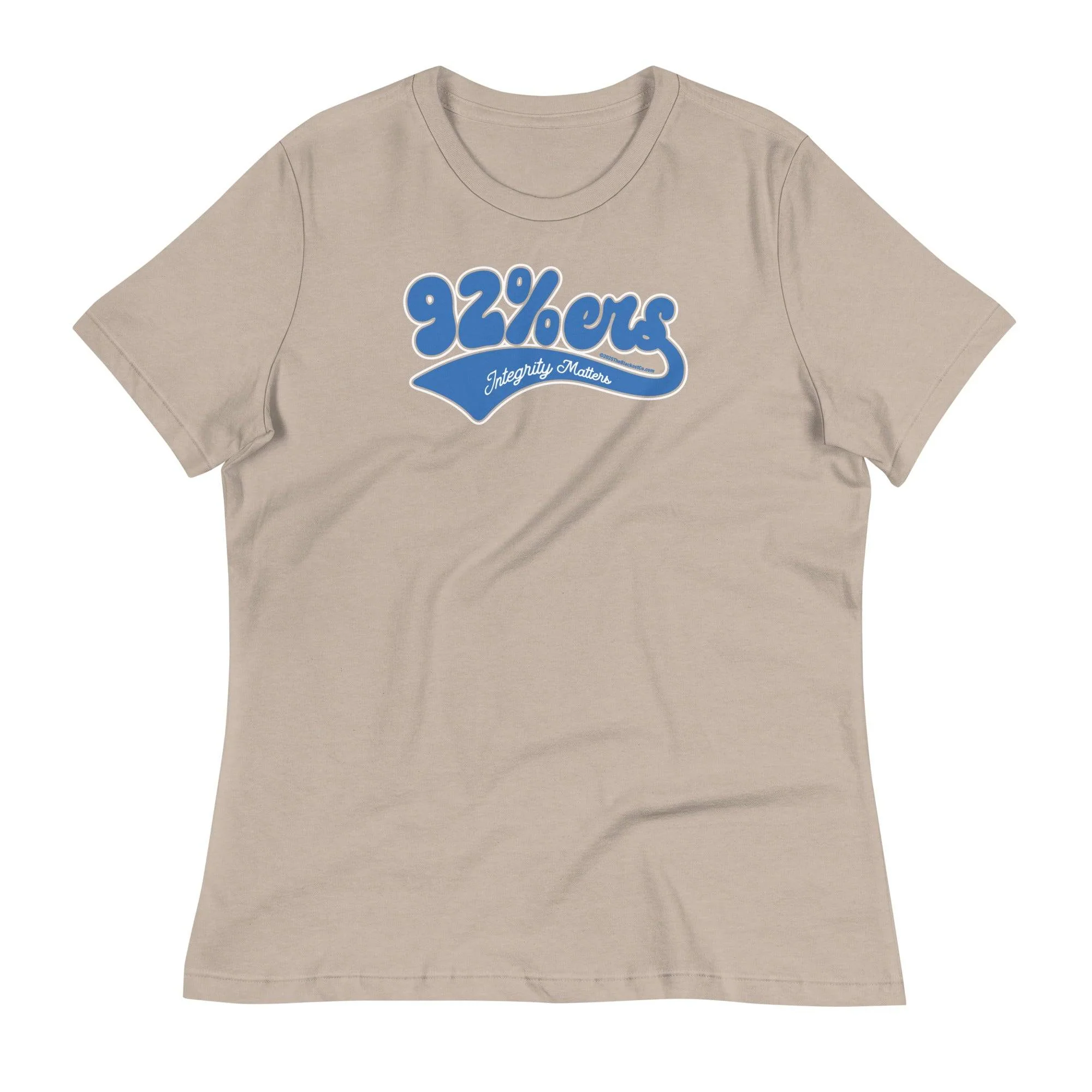 92%ers Integrity Matters Womens Relaxed T-Shirt - Image 8