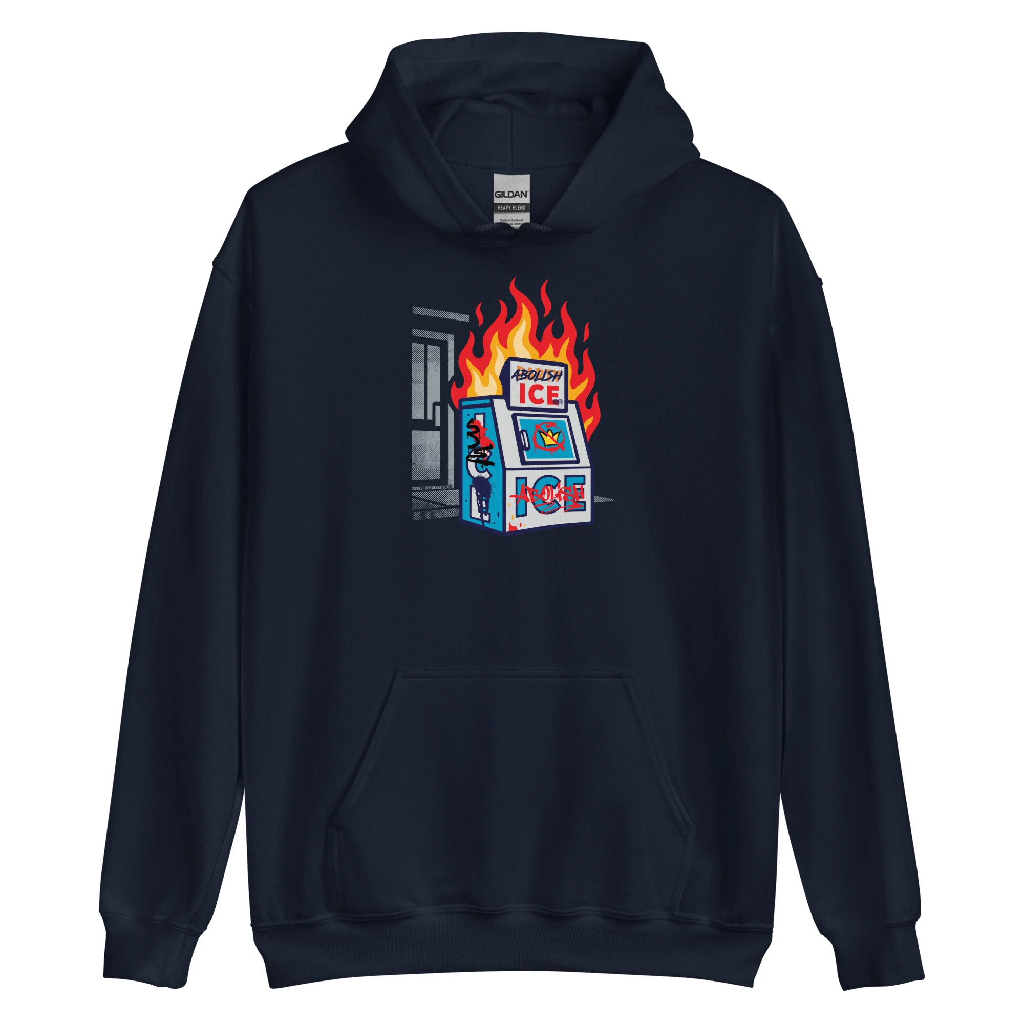 Abolish ICE Unisex Pullover Hoodie by TheBlackest Co.