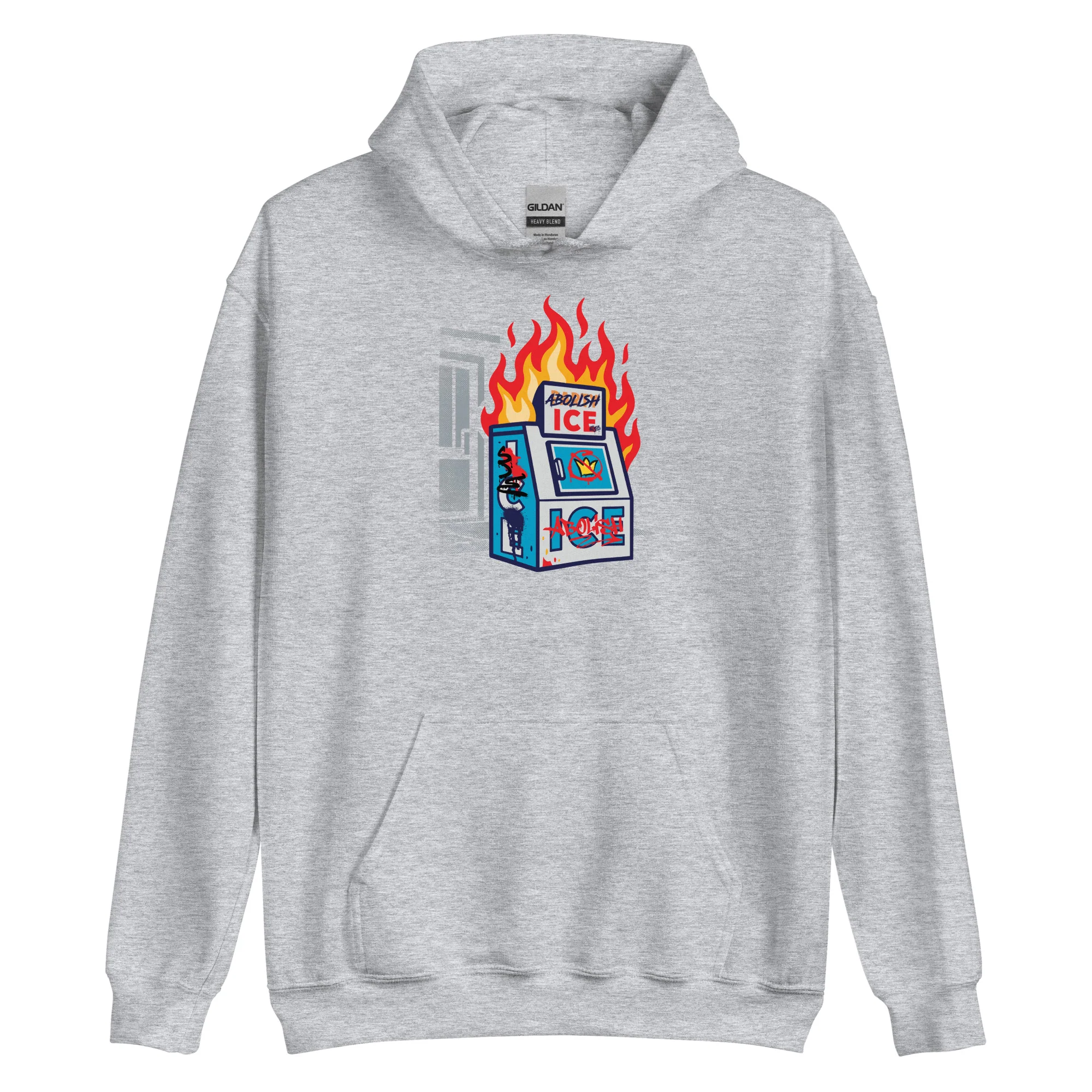 Abolish ICE Unisex Pullover Hoodie by TheBlackest Co. - Image 12