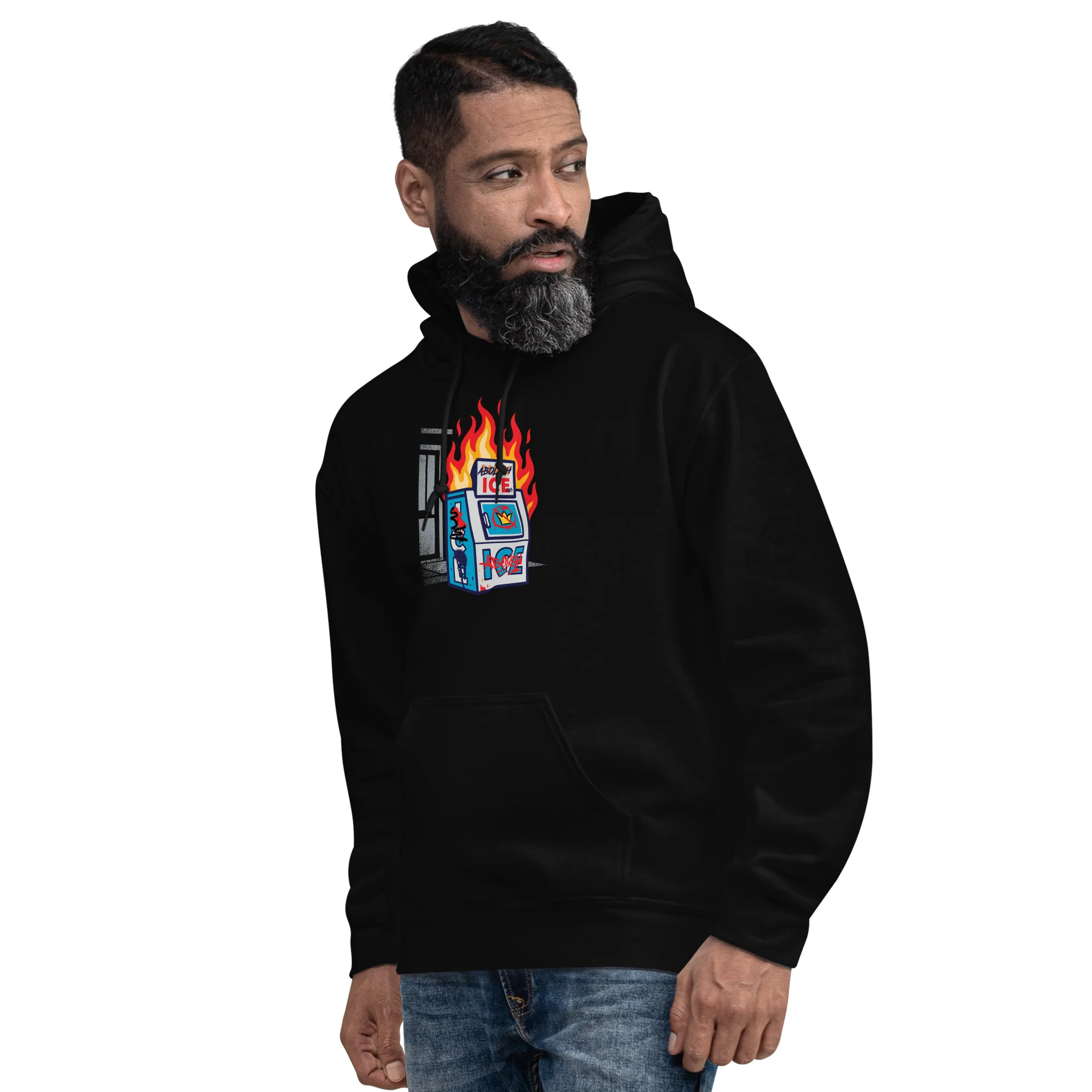 Abolish ICE Unisex Pullover Hoodie by TheBlackest Co. - Image 2