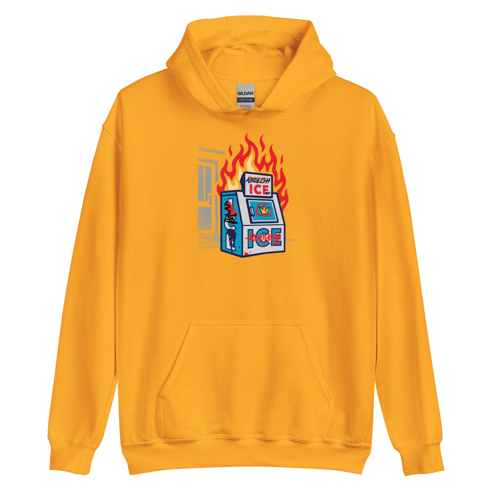 Abolish ICE Unisex Pullover Hoodie by TheBlackest Co. - Image 5