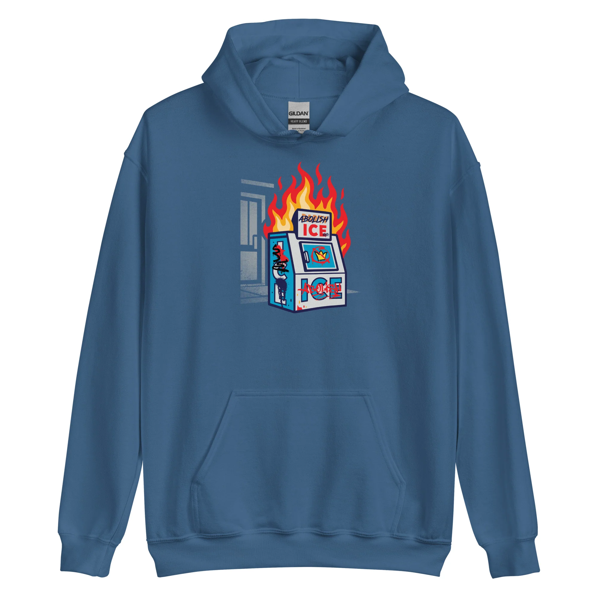 Abolish ICE Unisex Pullover Hoodie by TheBlackest Co. - Image 6