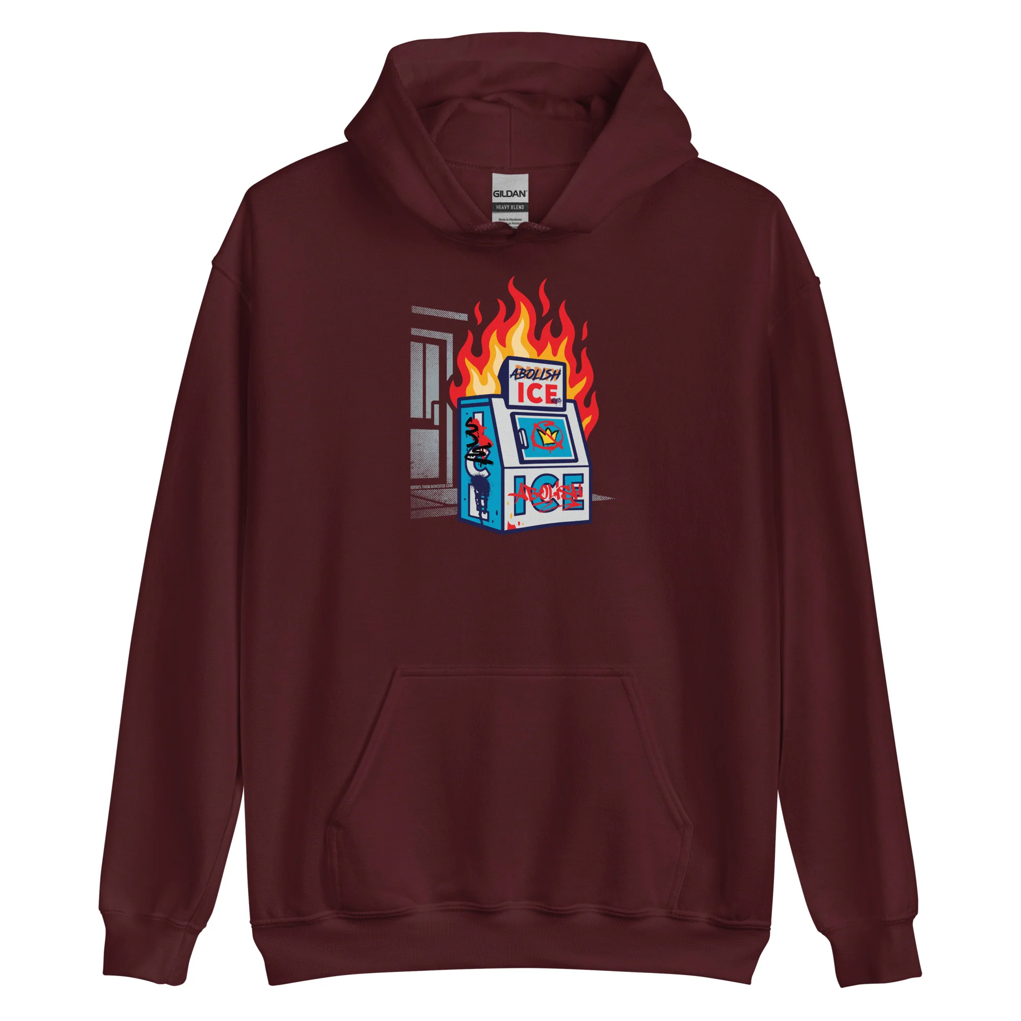 Abolish ICE Unisex Pullover Hoodie by TheBlackest Co. - Image 8