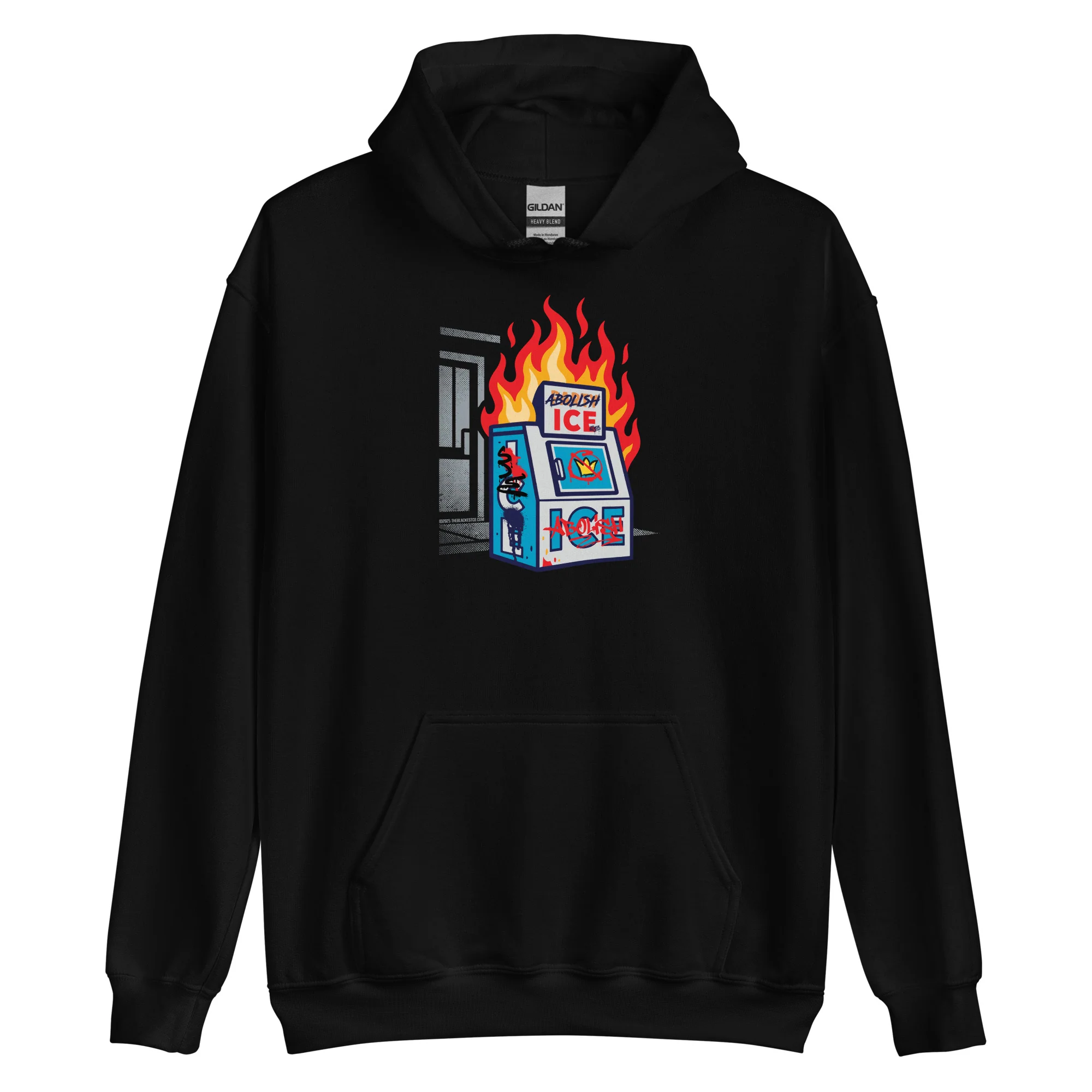 Abolish ICE Unisex Pullover Hoodie by TheBlackest Co. - Image 9