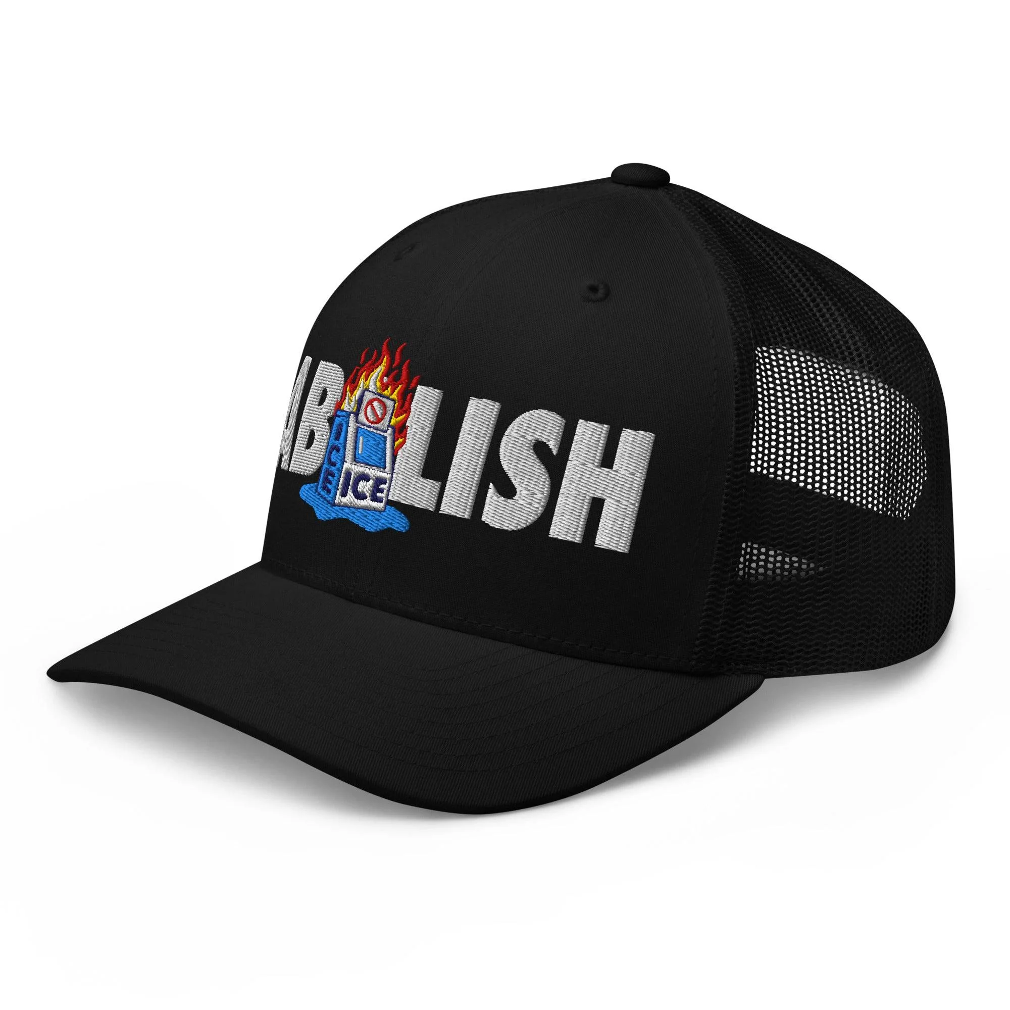 ABOLISH Burning ICE Machine Trucker Hat - Image 7