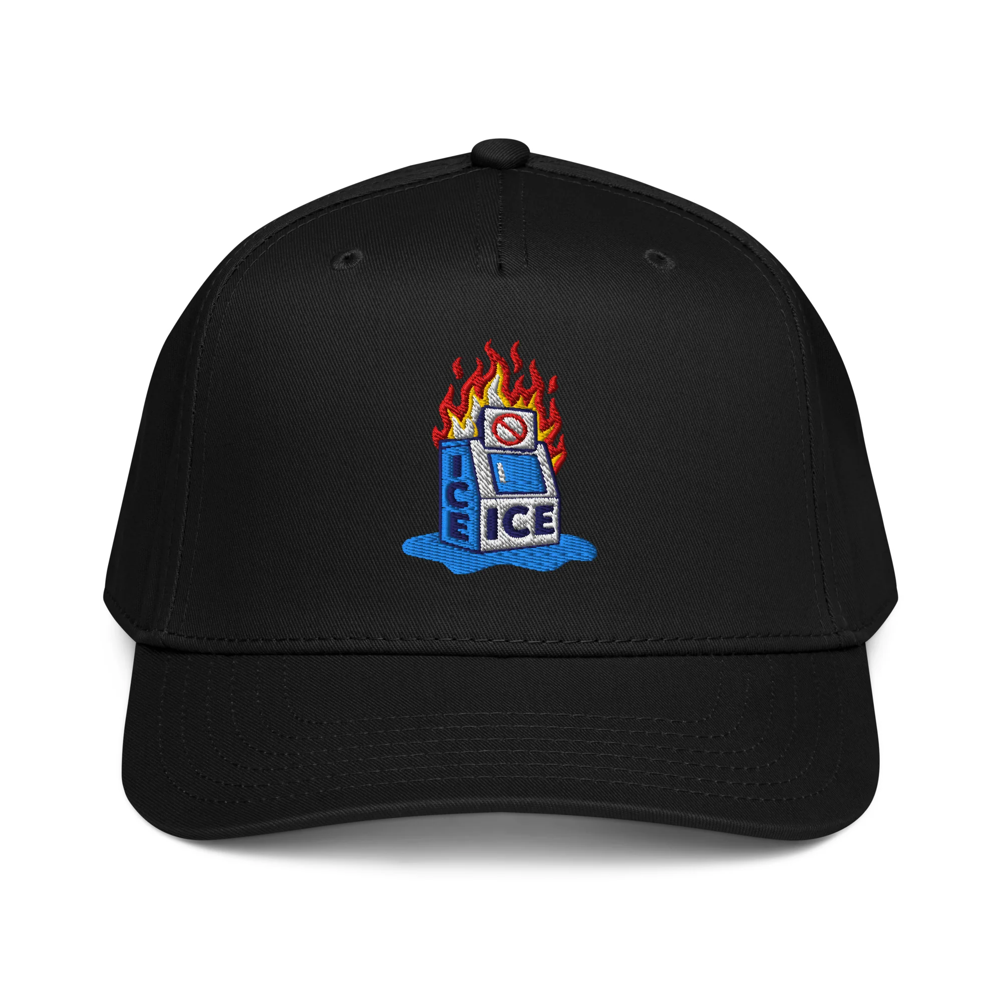 Abolish ICE Burning Machine 5 Panel Snapback Cap