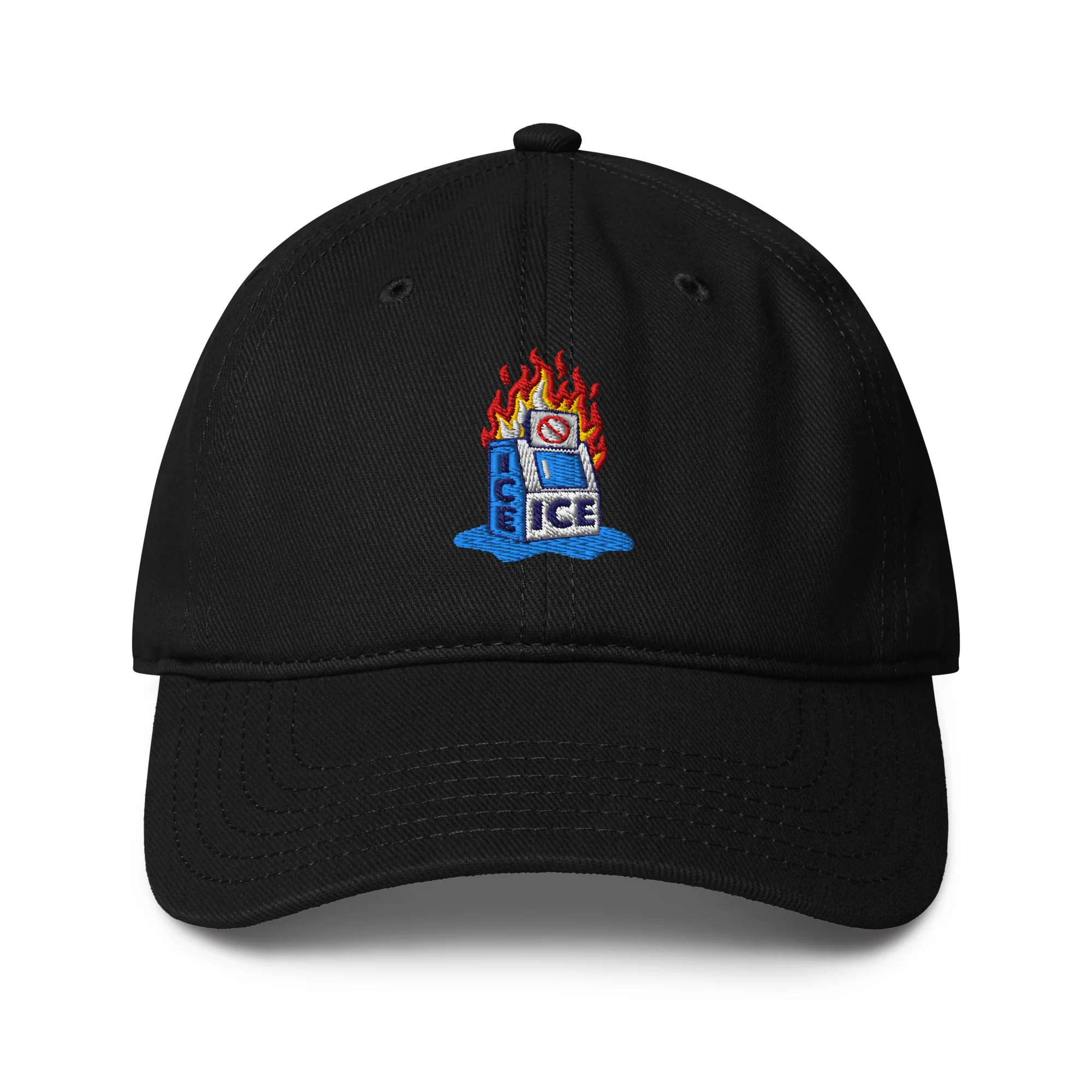 Abolish ICE Burning Machine Low-Profile Baseball Cap