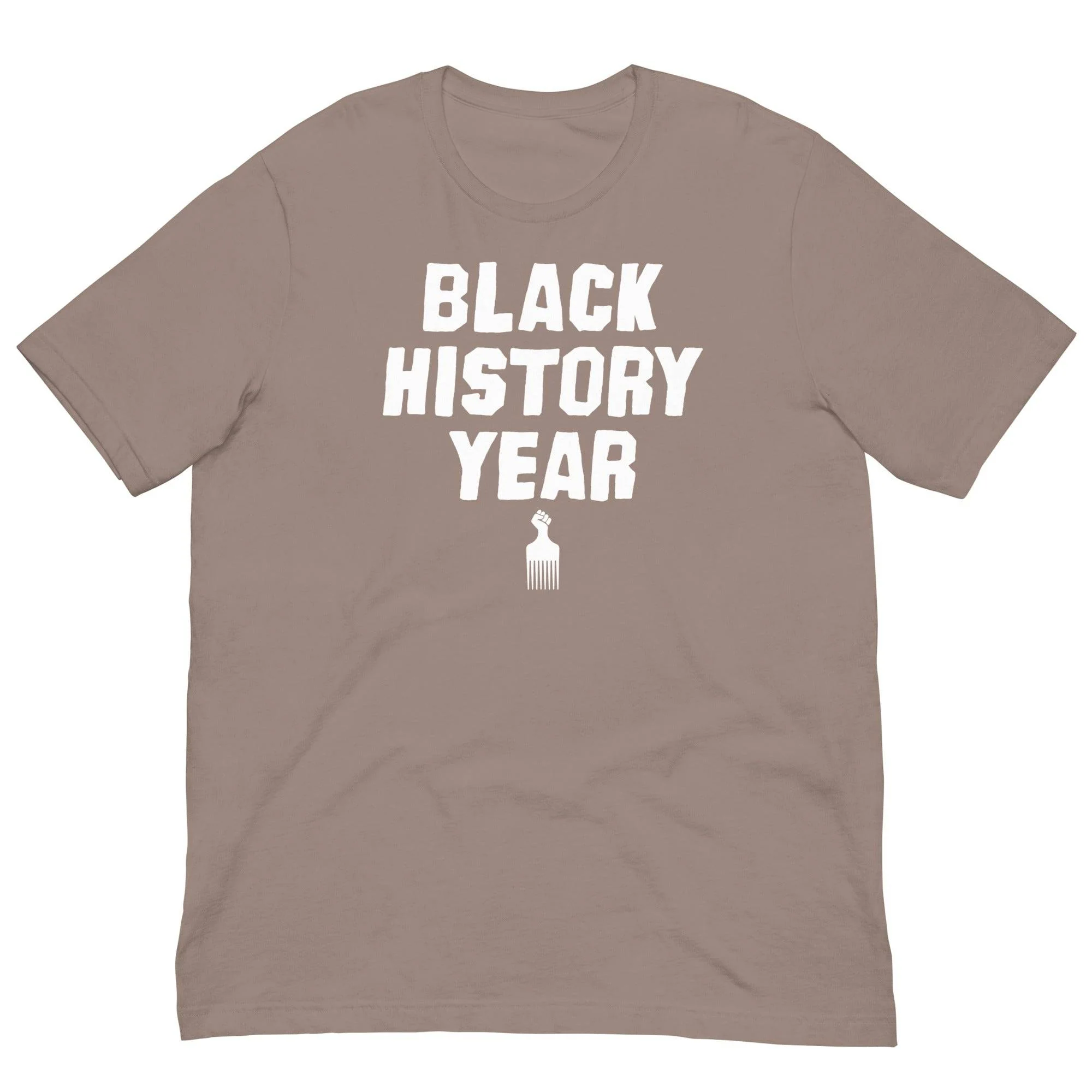 Black History Year Afro Pick Unisex Cotton T-Shirt - Image 12