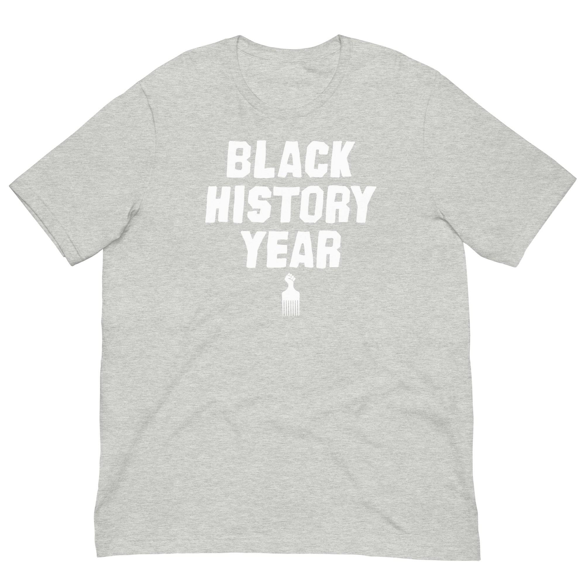 Black History Year Afro Pick Unisex Cotton T-Shirt - Image 13