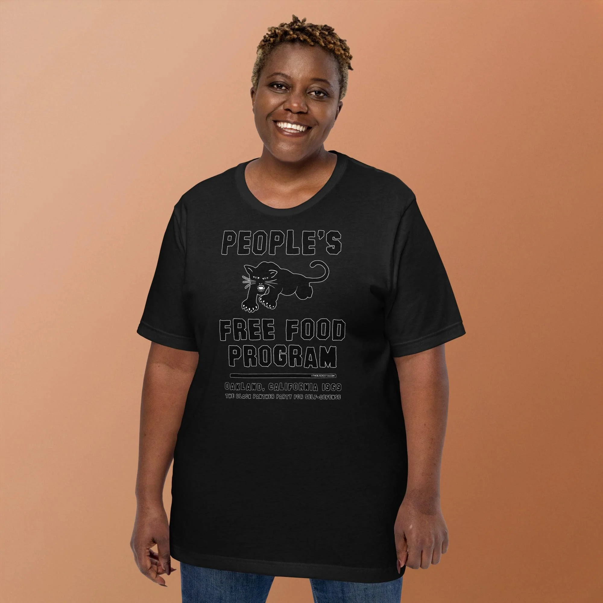 Black On Black BPP Free Food Program Fashion Unisex T-shirt - Image 2