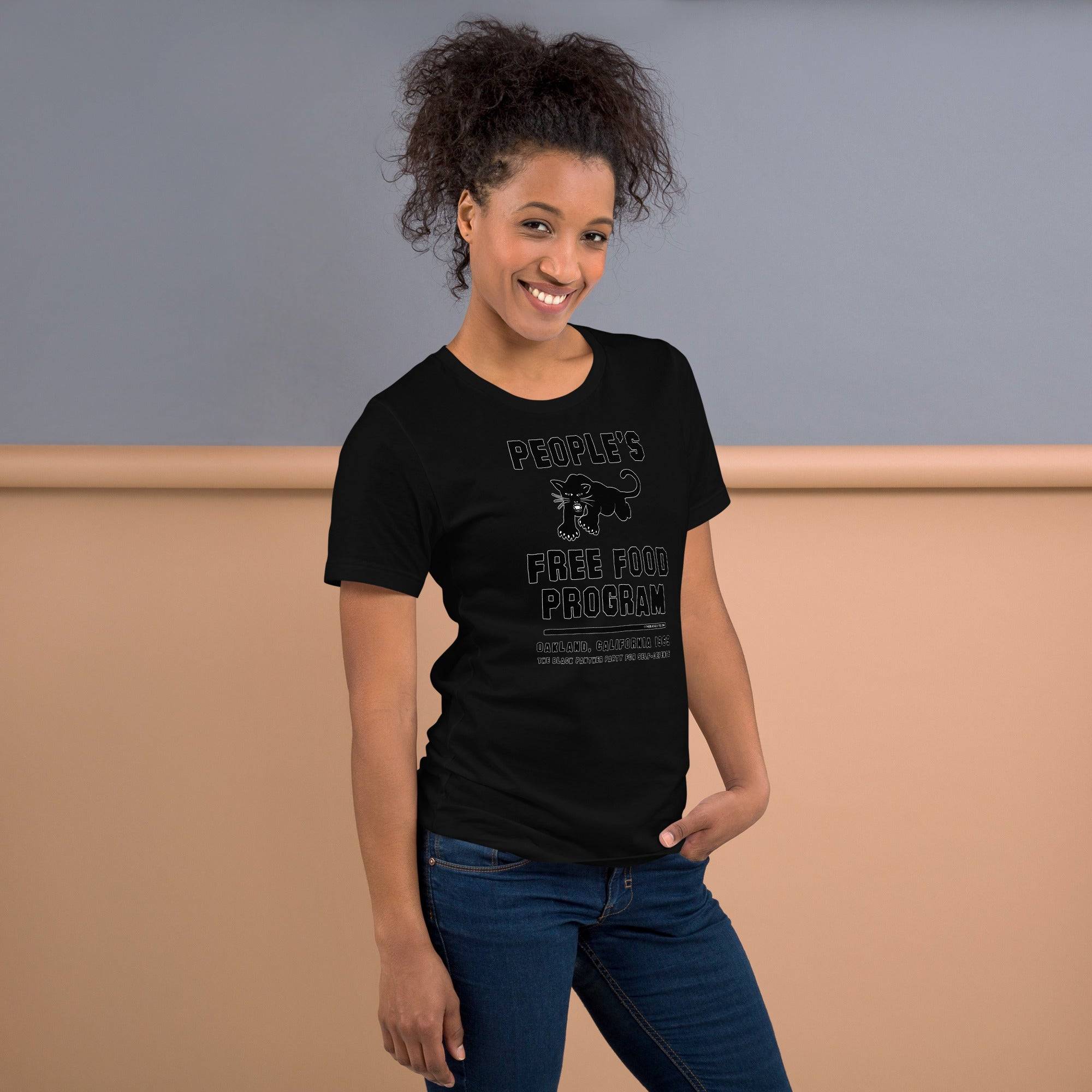 Black On Black BPP Free Food Program Fashion Unisex T-shirt - Image 3