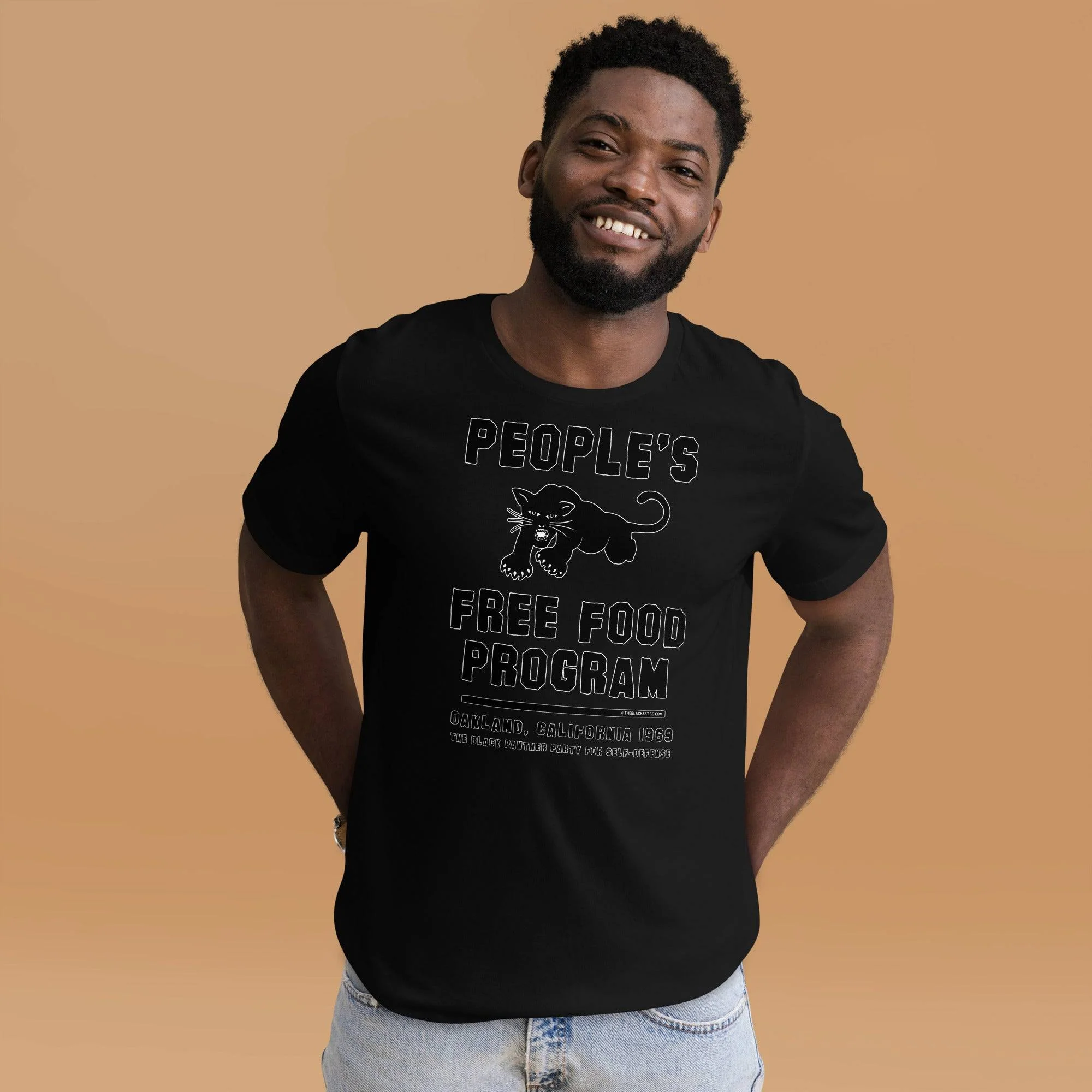 Black On Black BPP Free Food Program Fashion Unisex T-shirt - Image 4