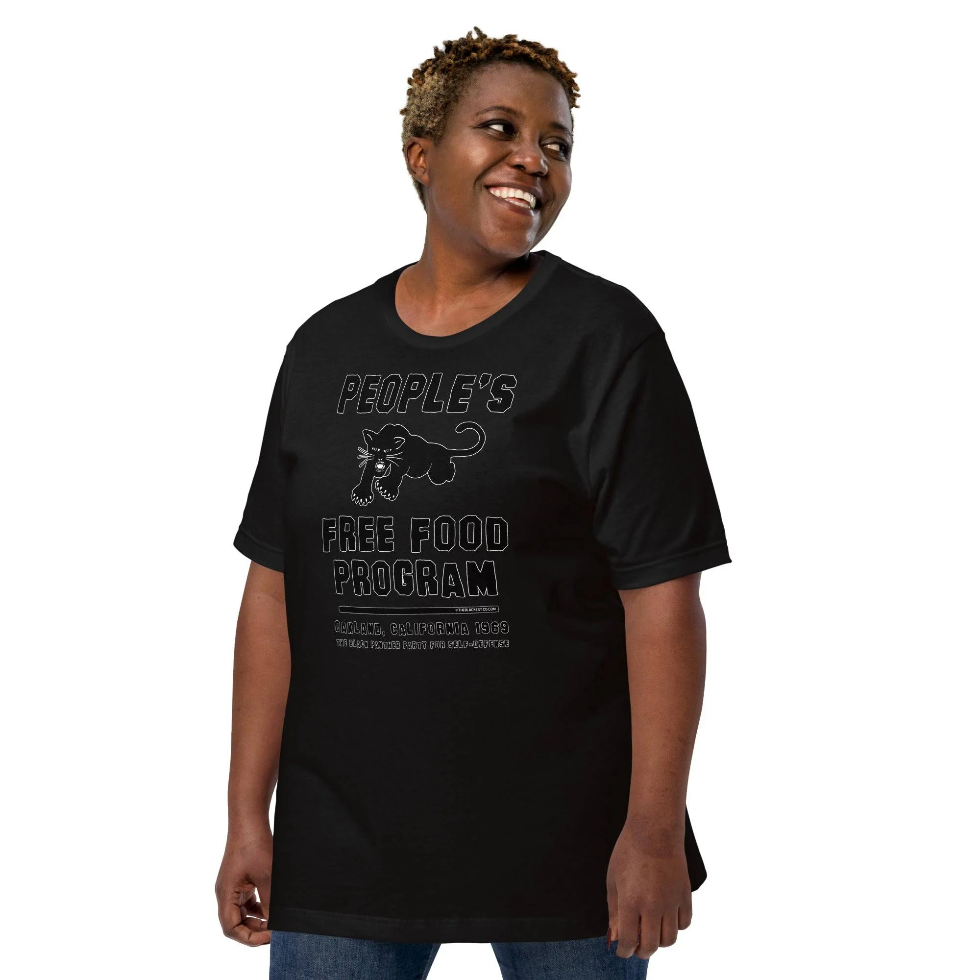 Black On Black BPP Free Food Program Fashion Unisex T-shirt - Image 5