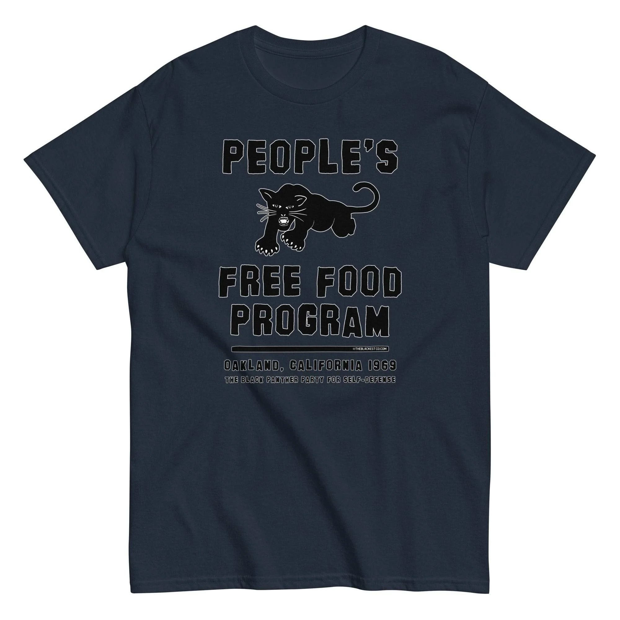 Black On Black BPP Free Food Program Staple T-Shirt - Image 4