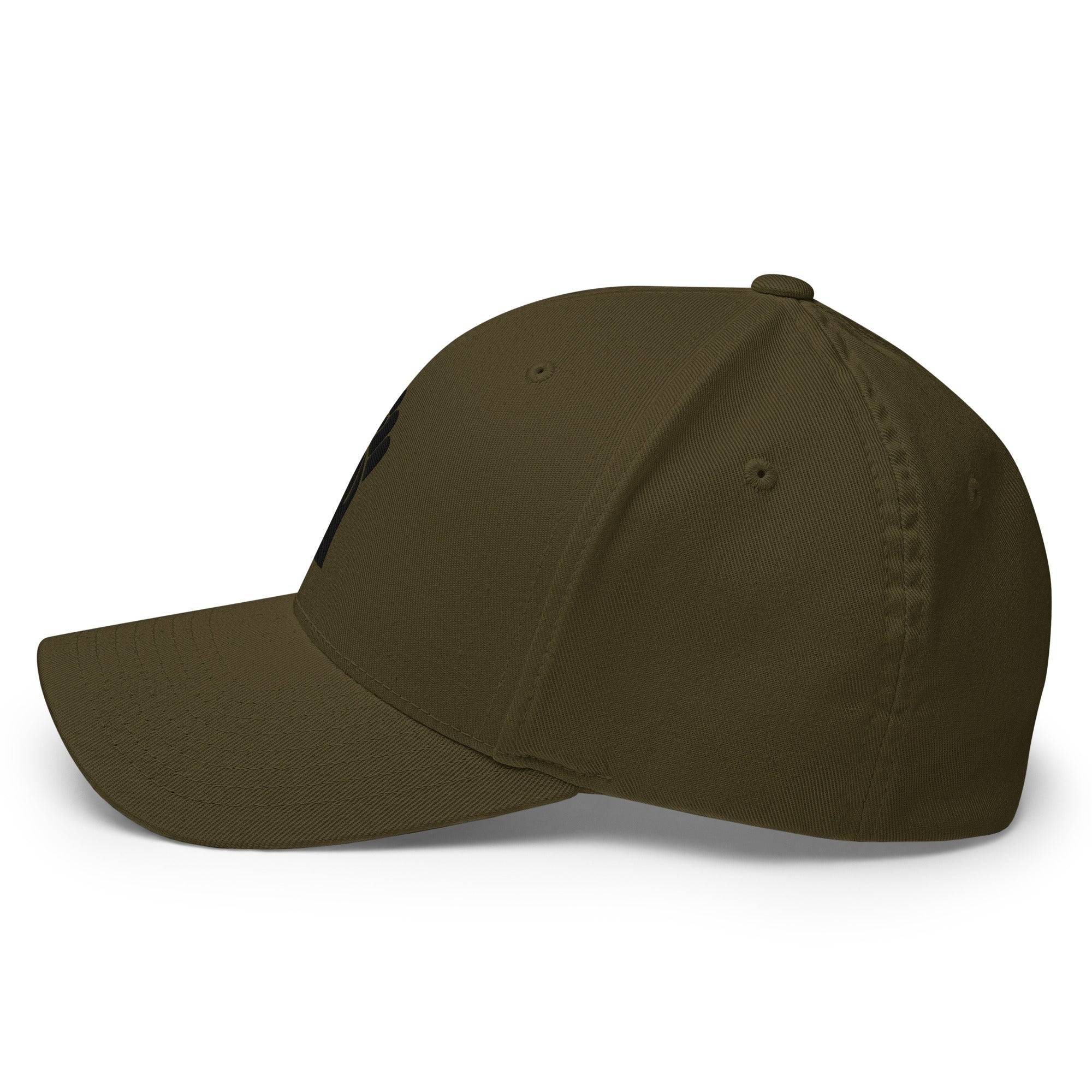 Black On Black Power Fist | Flexfit Structured Cap by TheBlackest Co. - Image 4