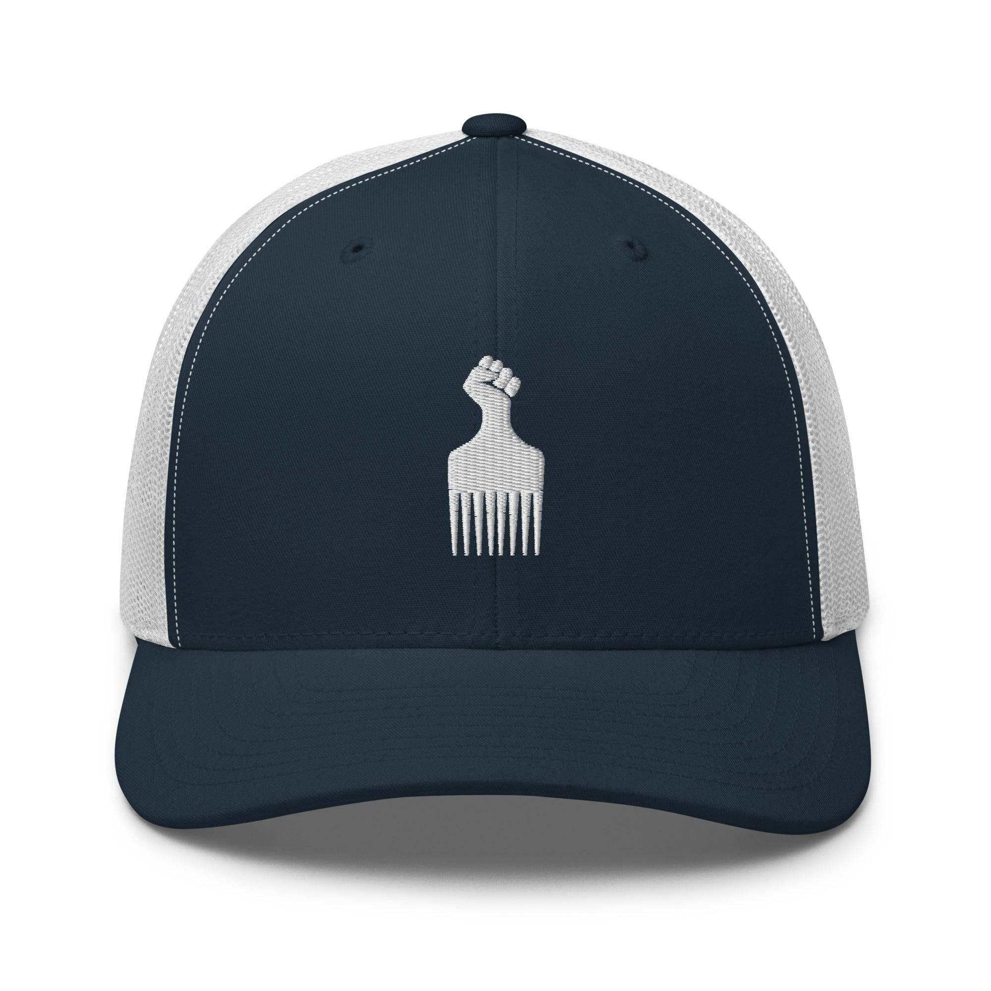 Black Power Pick Retro Trucker Cap - Image 5