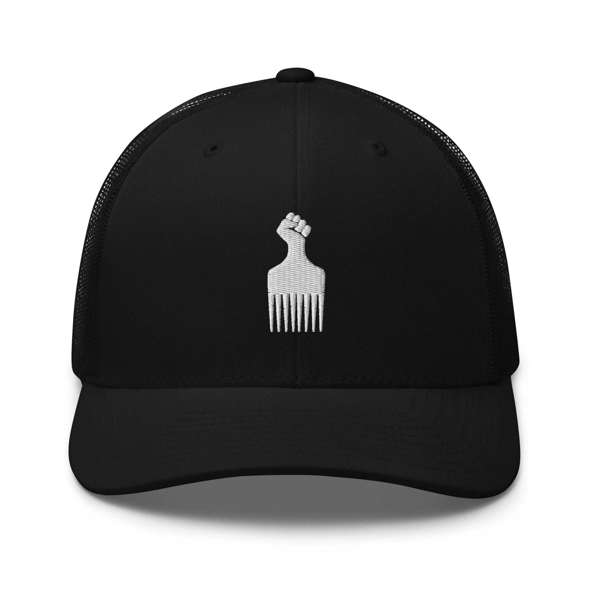 Black Power Pick Retro Trucker Cap - Image 6