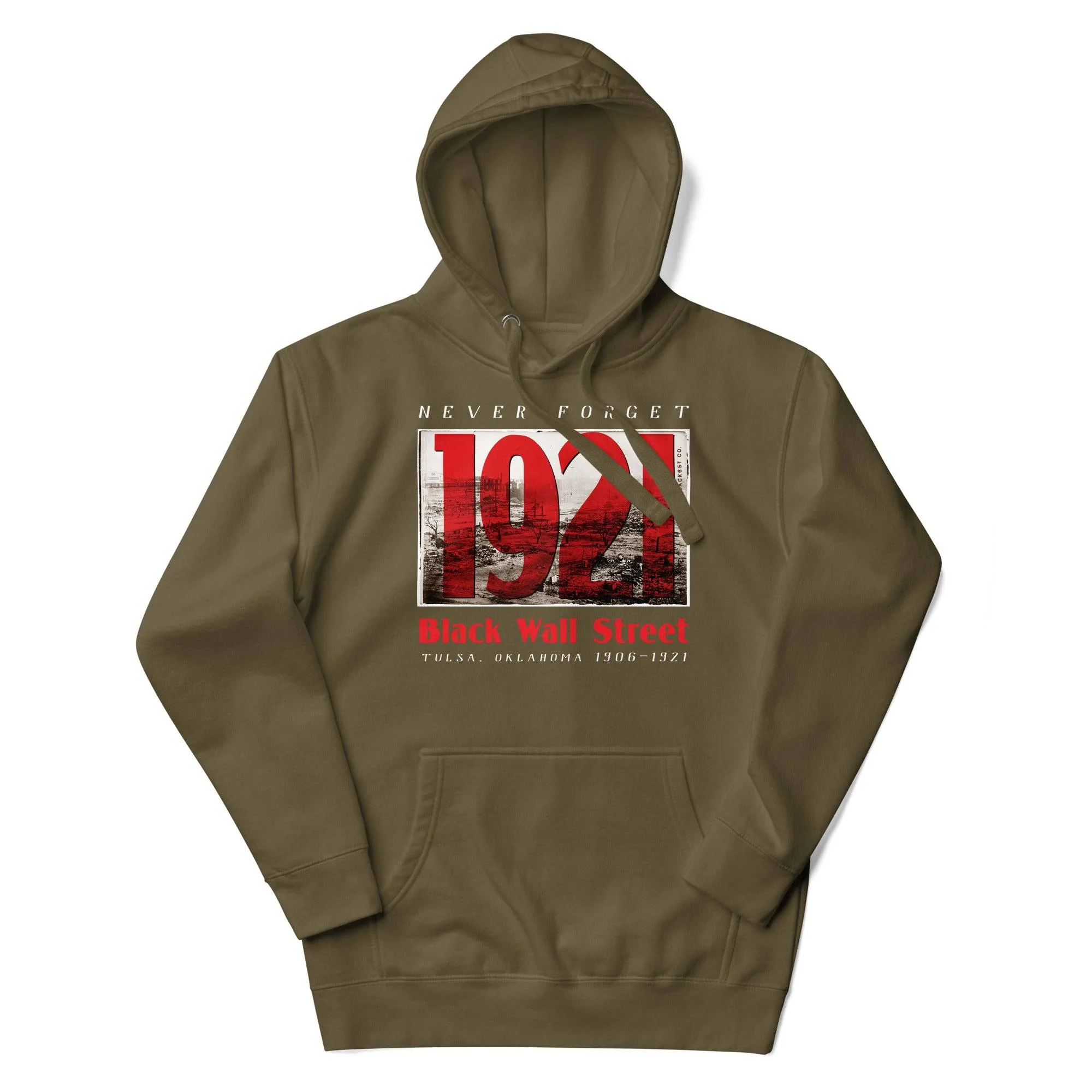 Black Wall Street 1921 Premium Hoodie - Image 9