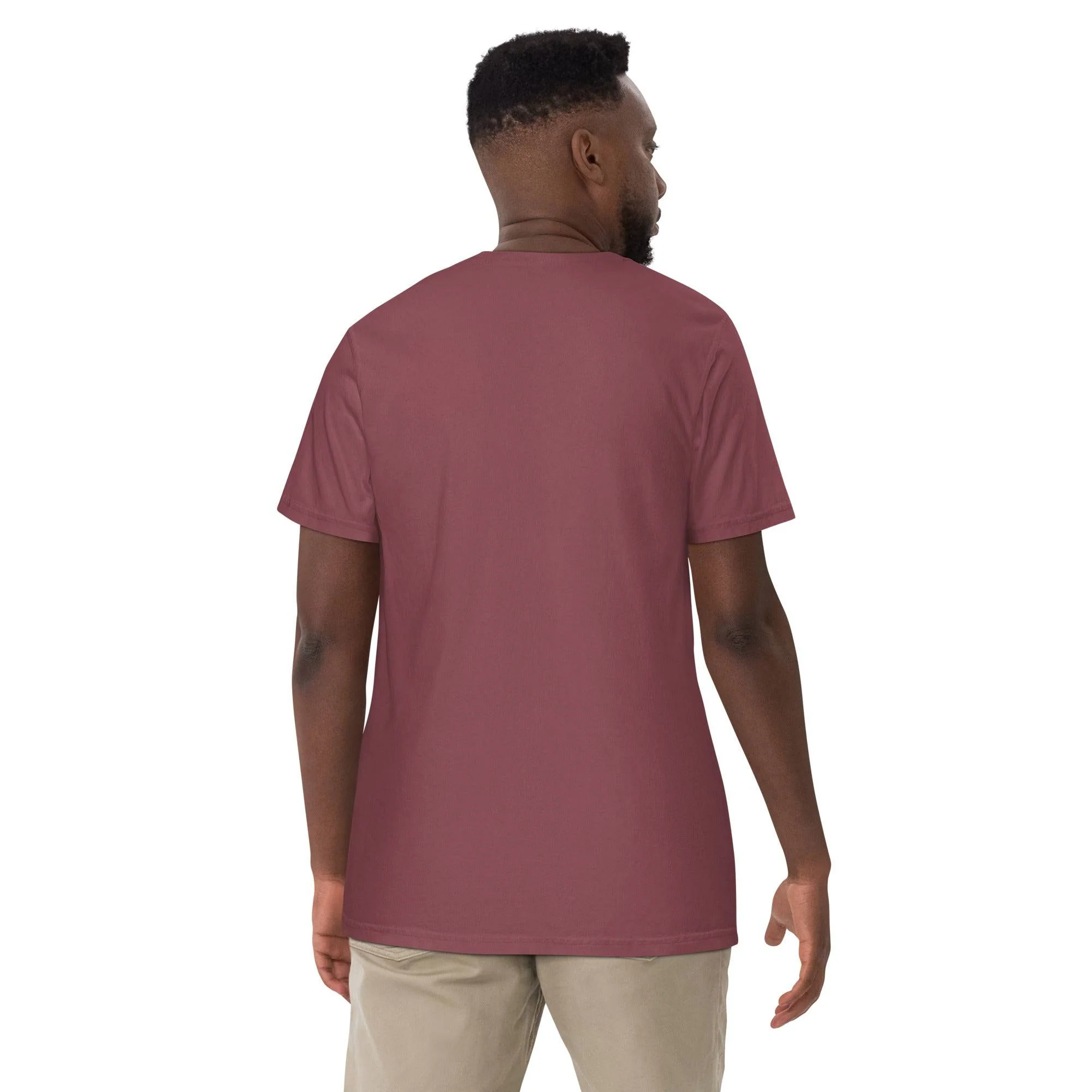 Black Wall Street Mens Premium Heavyweight T-Shirt - Image 4