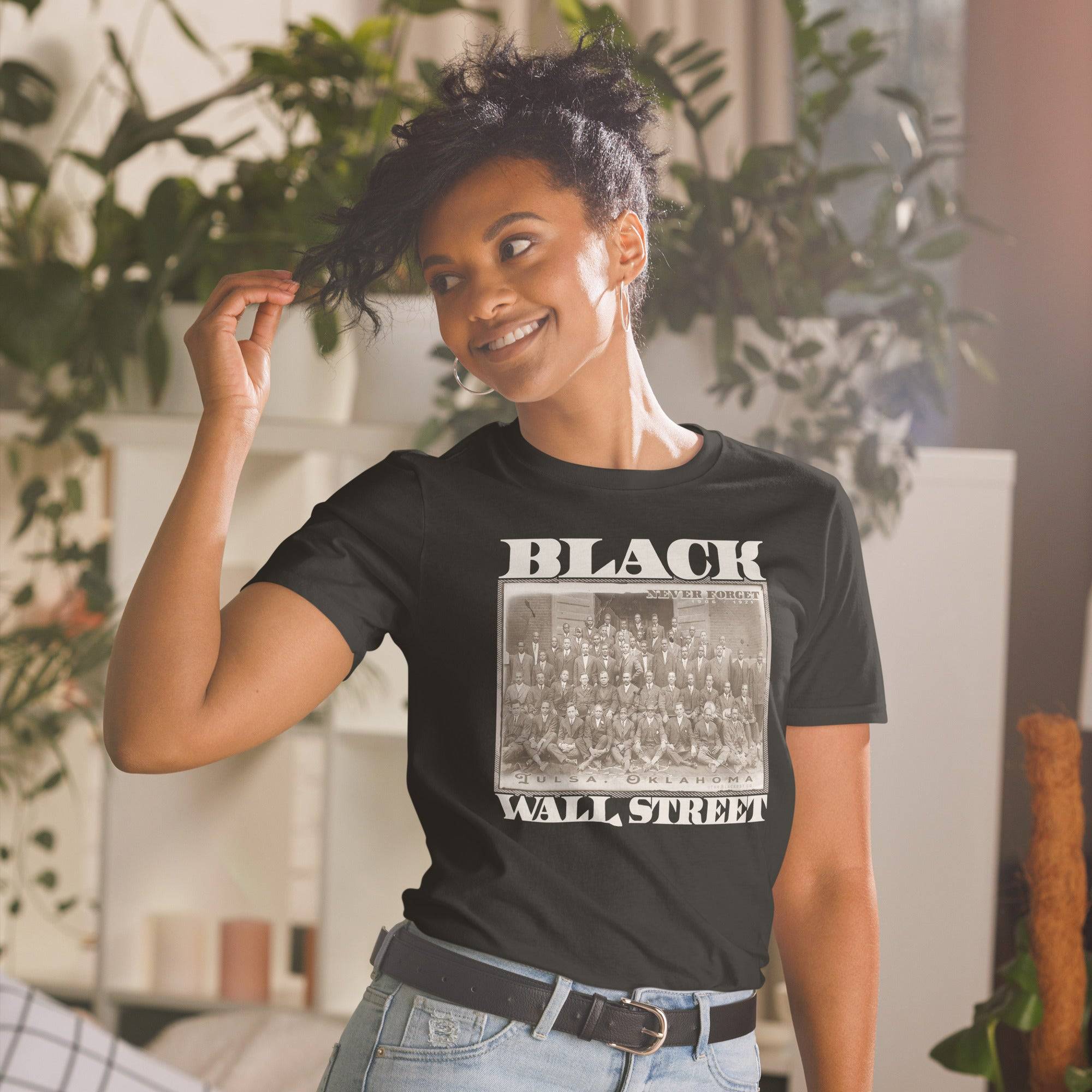 Black Wall Street | Never Forget Unisex T-Shirt - Image 3