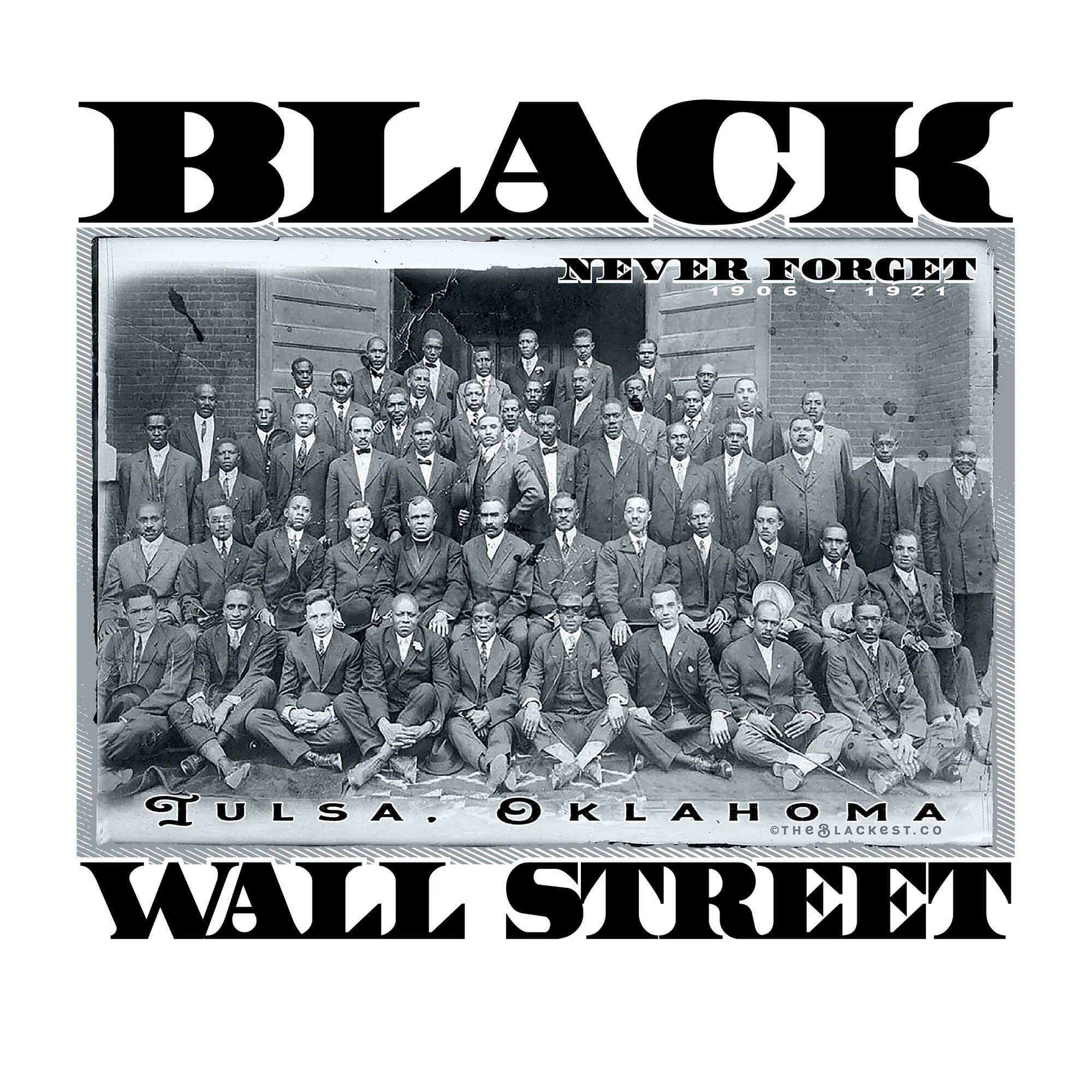 Black Wall Street Vintage History Unisex T-Shirt - Image 2