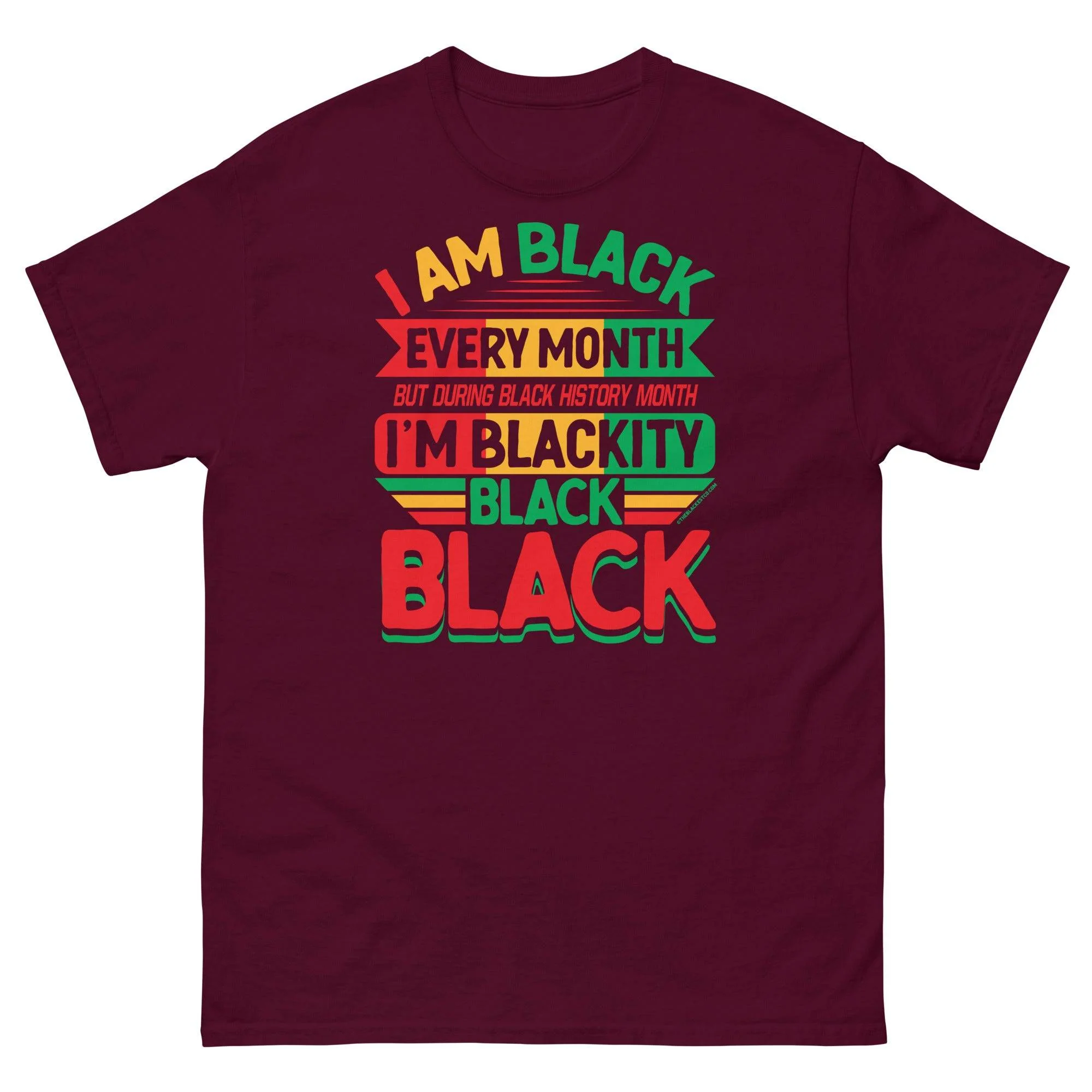 Blackity Black Black History Month Unisex T-Shirt - Image 4