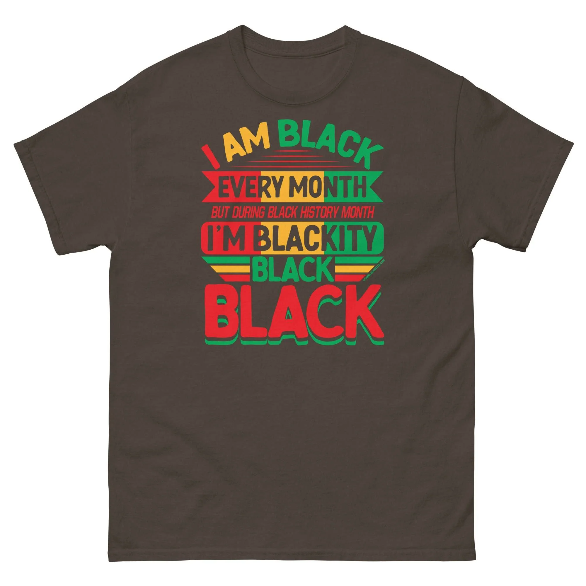 Blackity Black Black History Month Unisex T-Shirt - Image 8