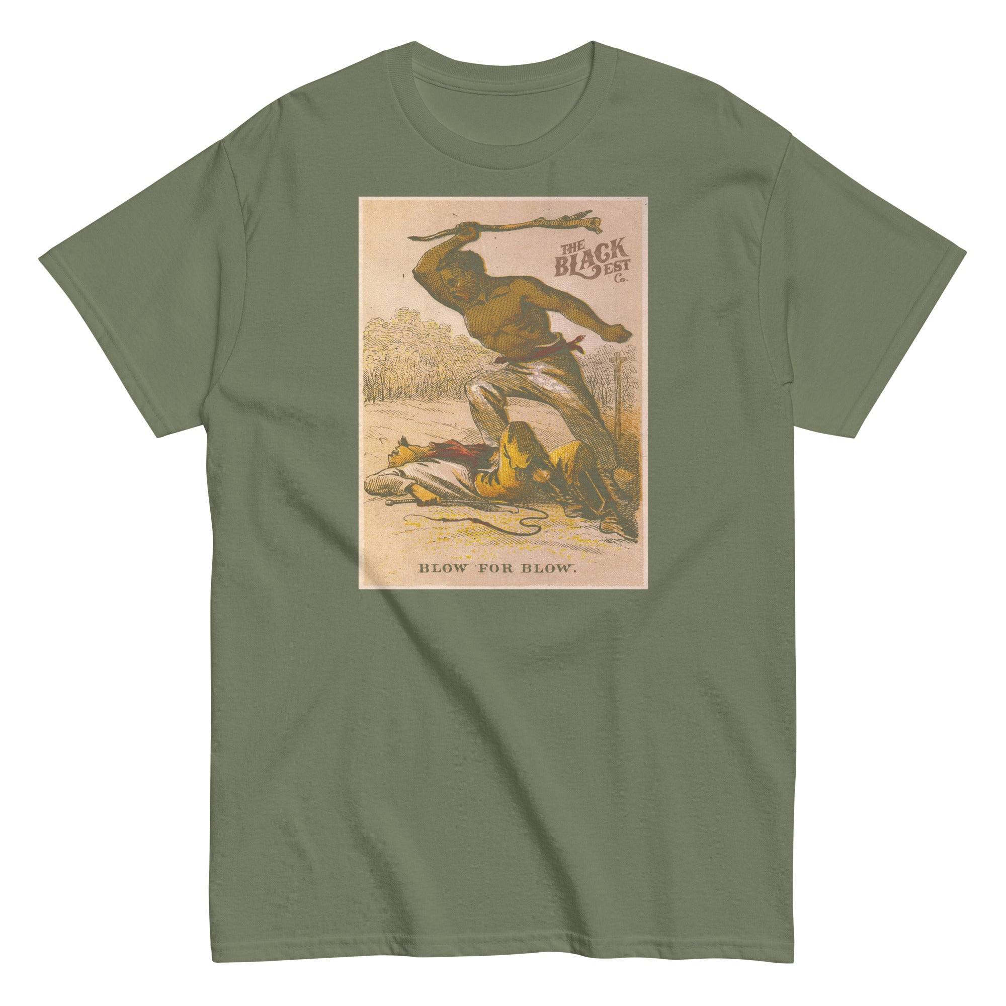 Blow For Blow Unisex Cotton T-Shirt – 1863 Slave Resistance - Image 9