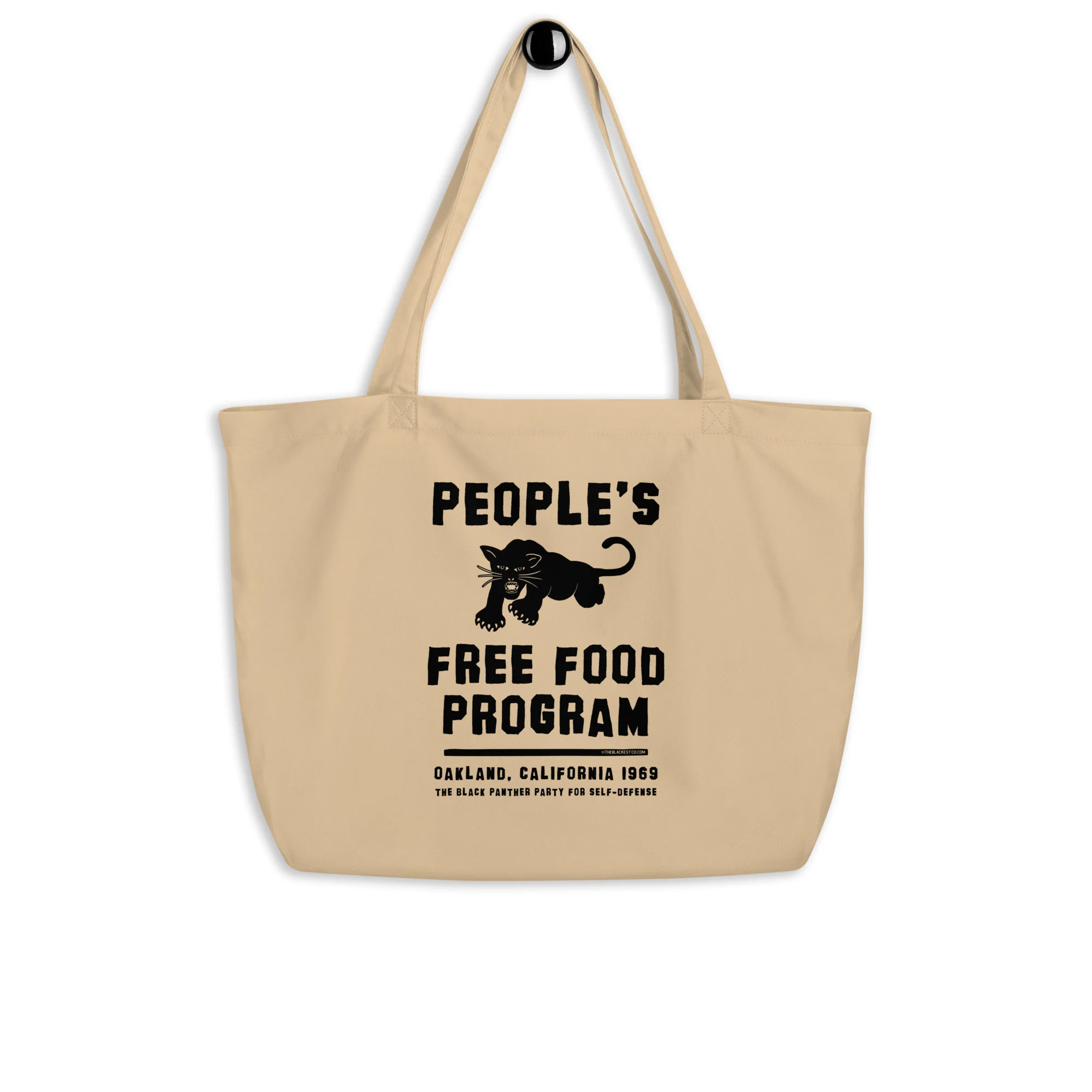 BPP People's Free Food Program Large Eco Tote Bag - Image 2