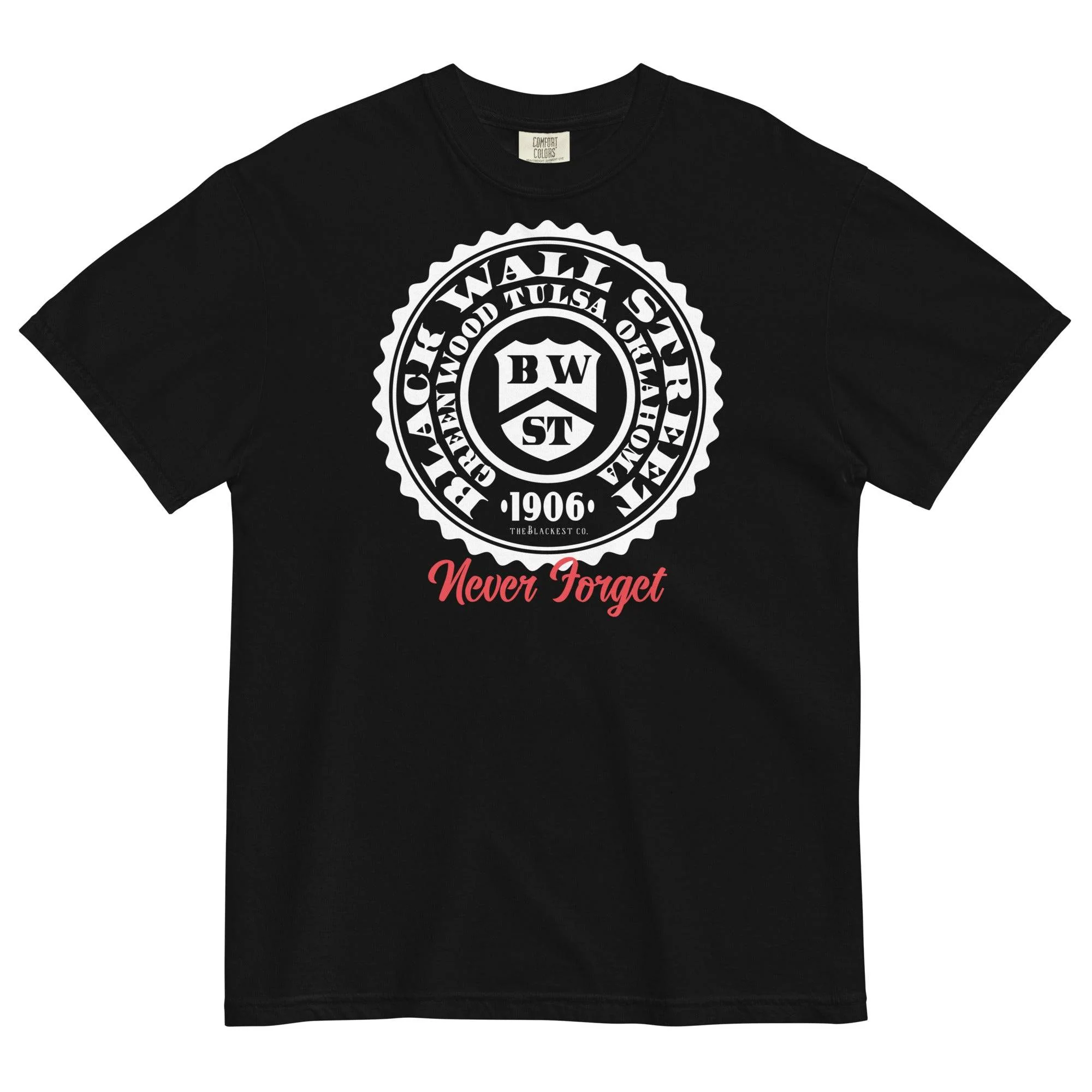 Black Wall Street Seal Premium Mens Tee - Image 4