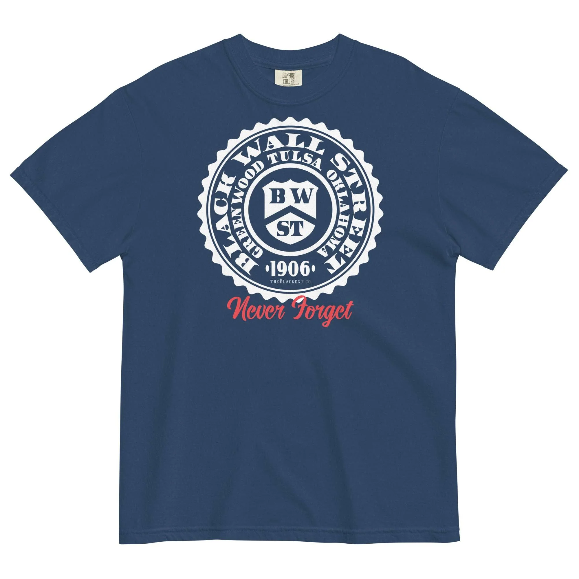 Black Wall Street Seal Premium Mens Tee - Image 5