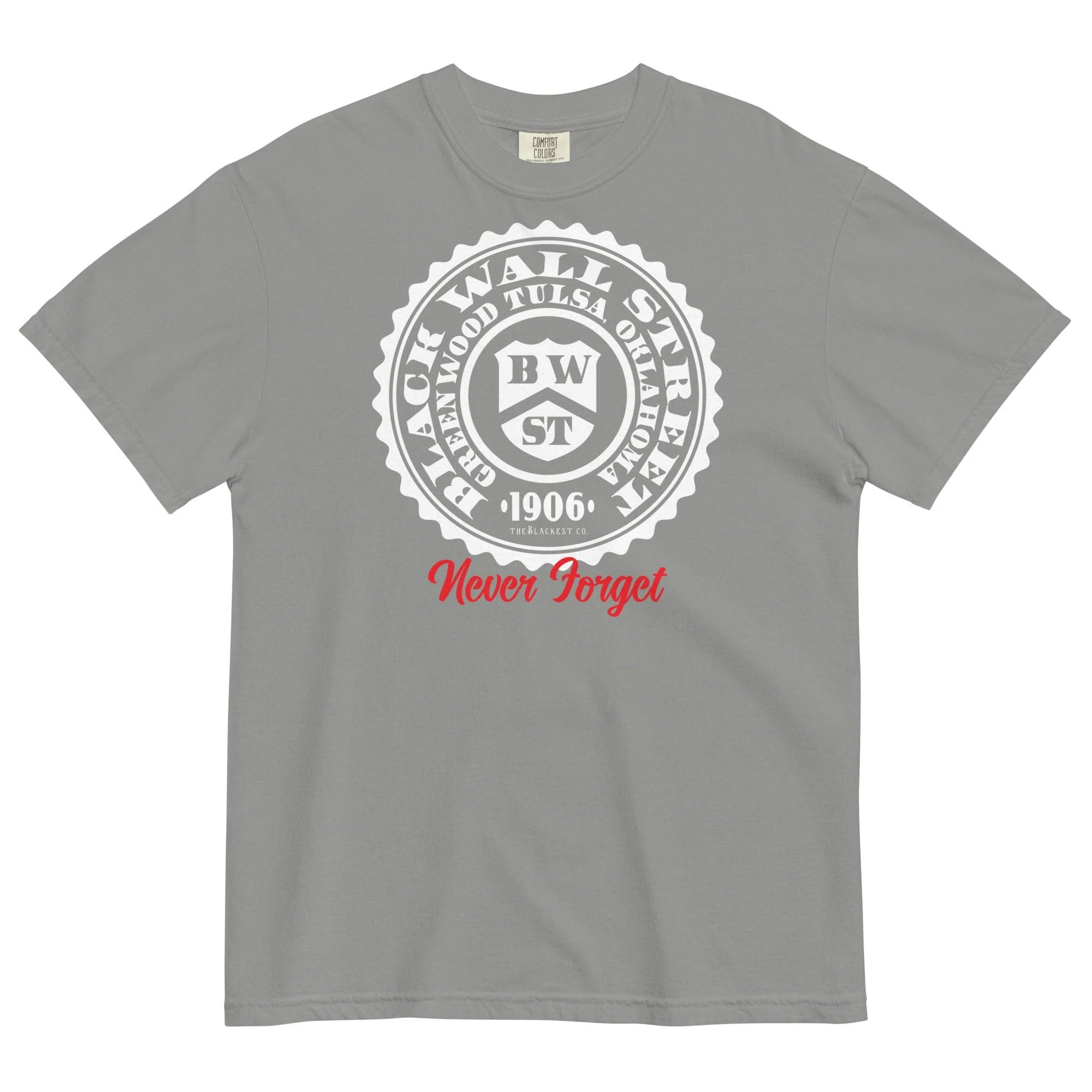 Black Wall Street Seal Premium Mens Tee - Image 7