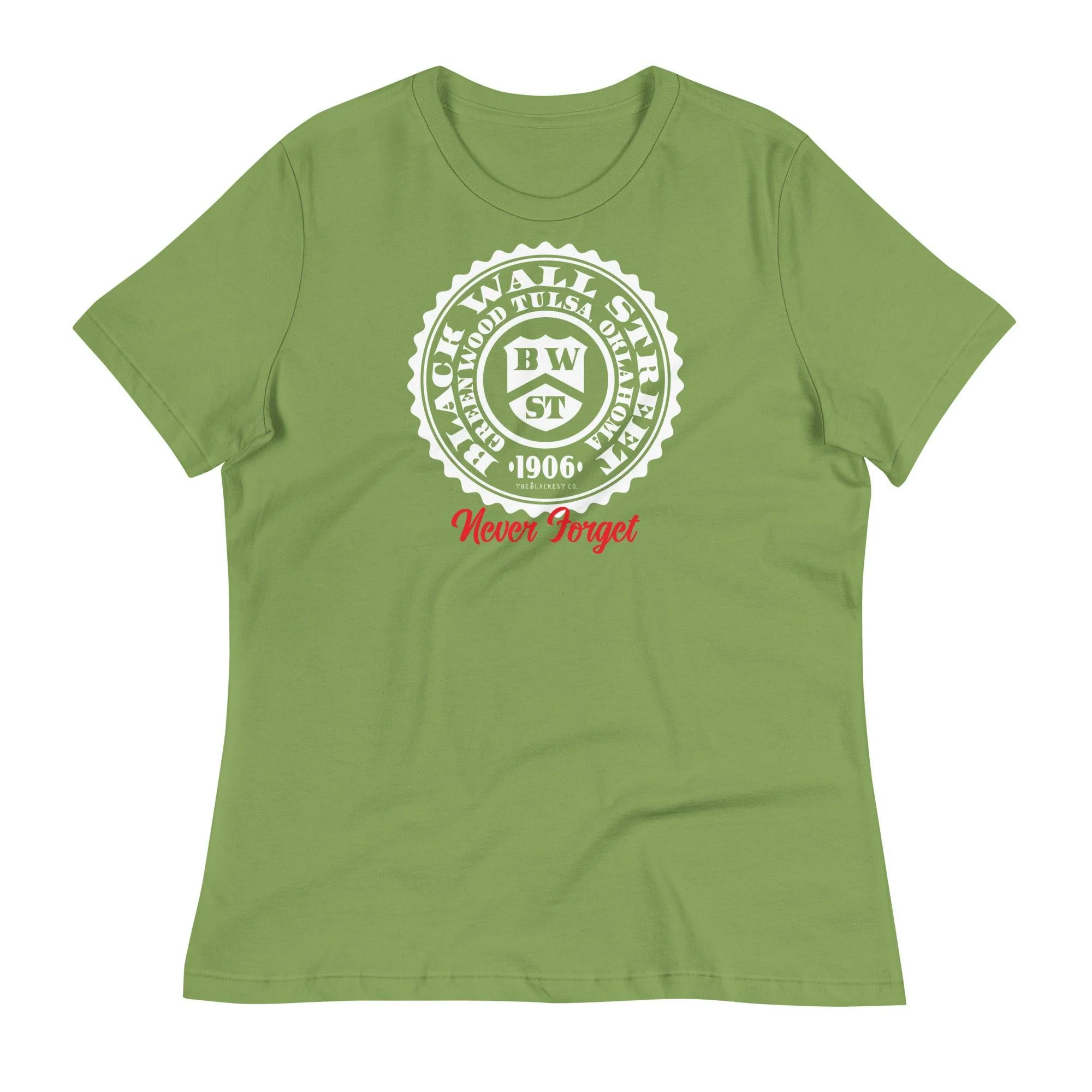 Black Wall Street Seal Womens Relaxed T-Shirt - Image 4