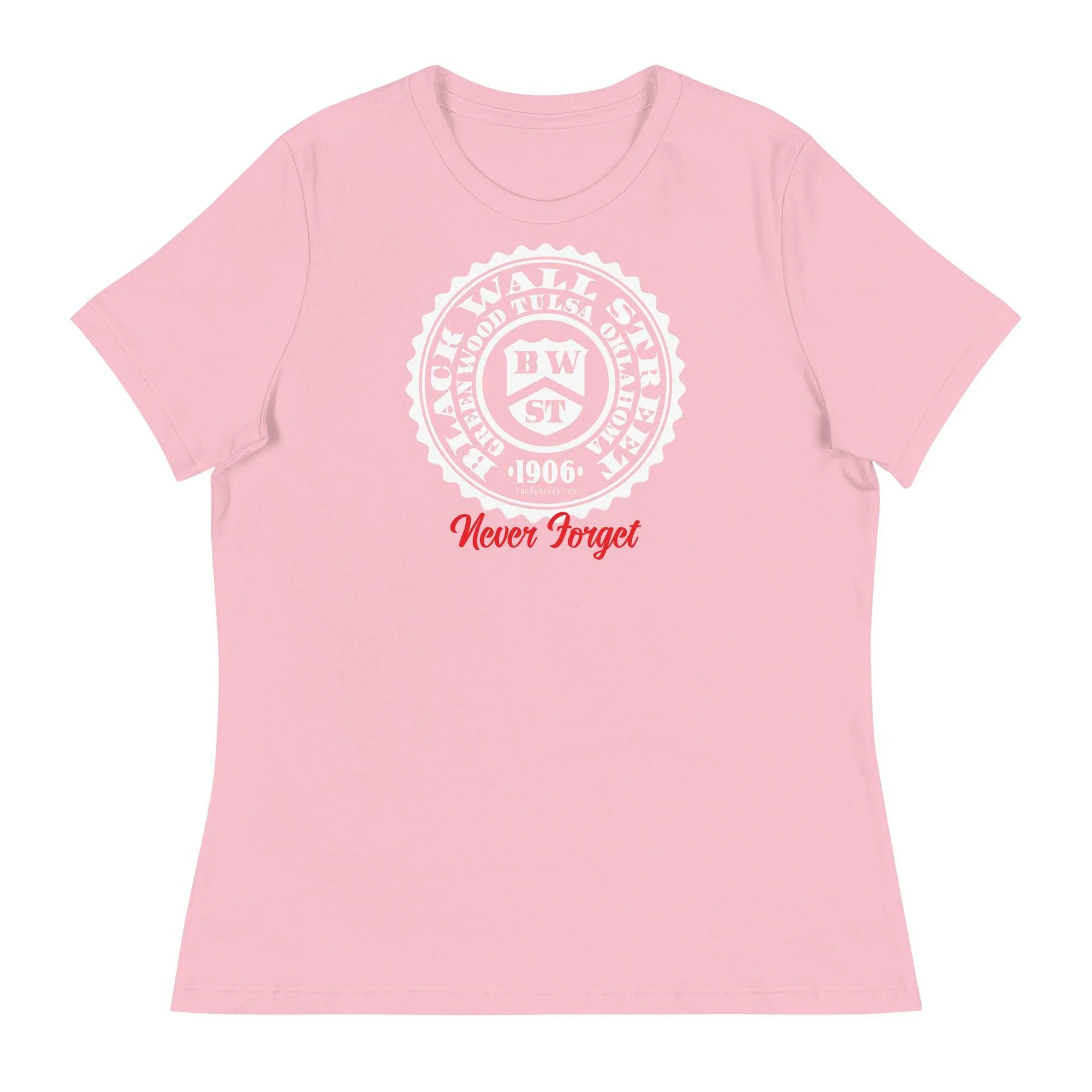 Black Wall Street Seal Womens Relaxed T-Shirt - Image 6