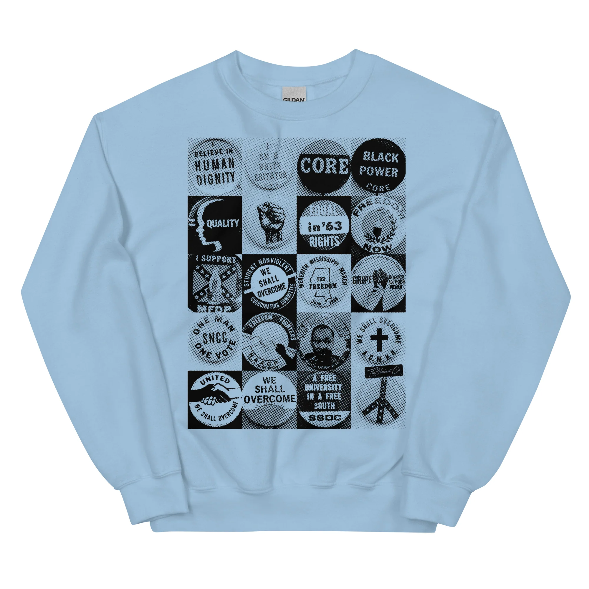 Civil Rights Button Collection Unisex Sweatshirt - Image 10