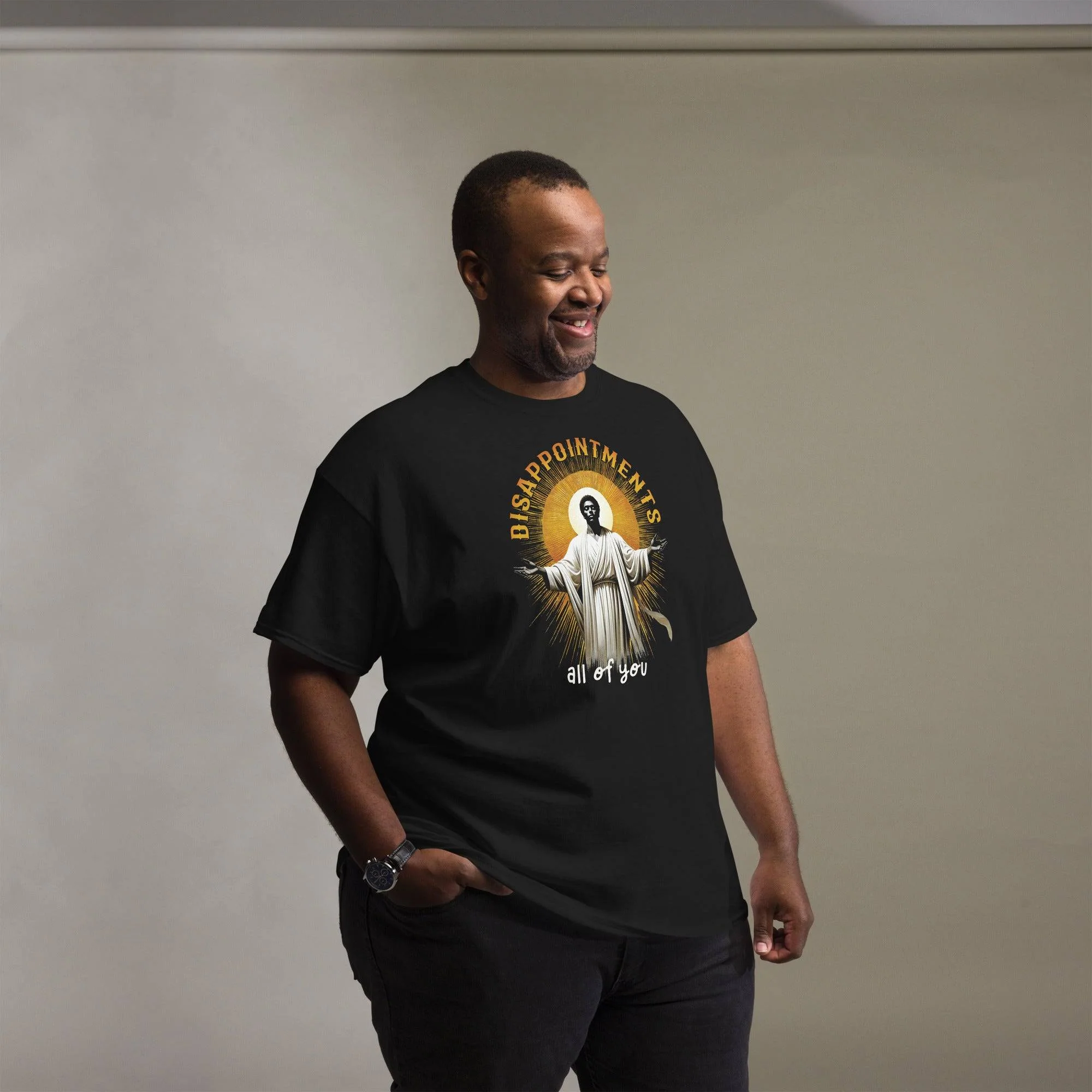 Disappointments All Of You Black Jesus T-Shirt | Up to 5X - Image 2