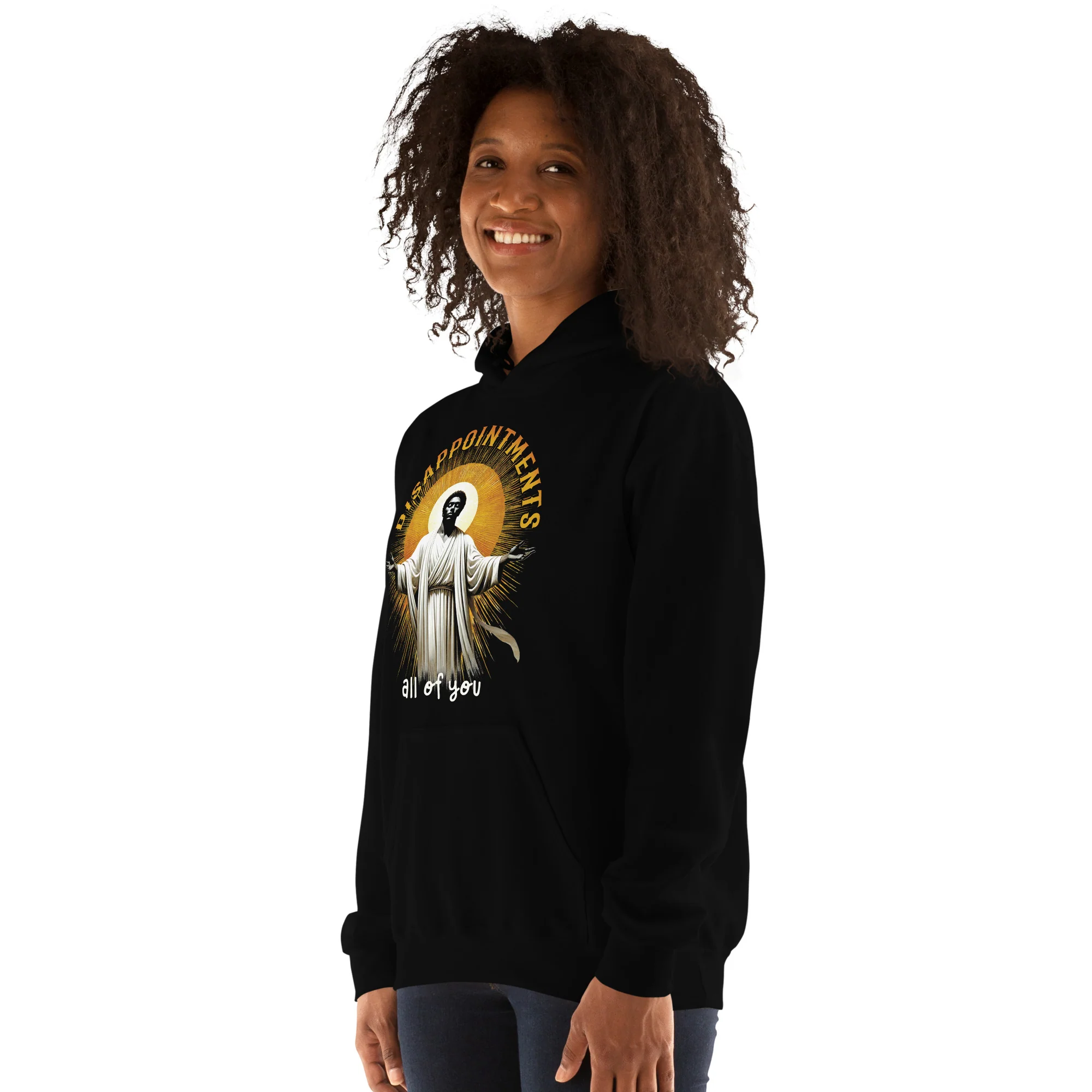 Disappointments All of You Black Jesus Unisex Hoodie - Image 4