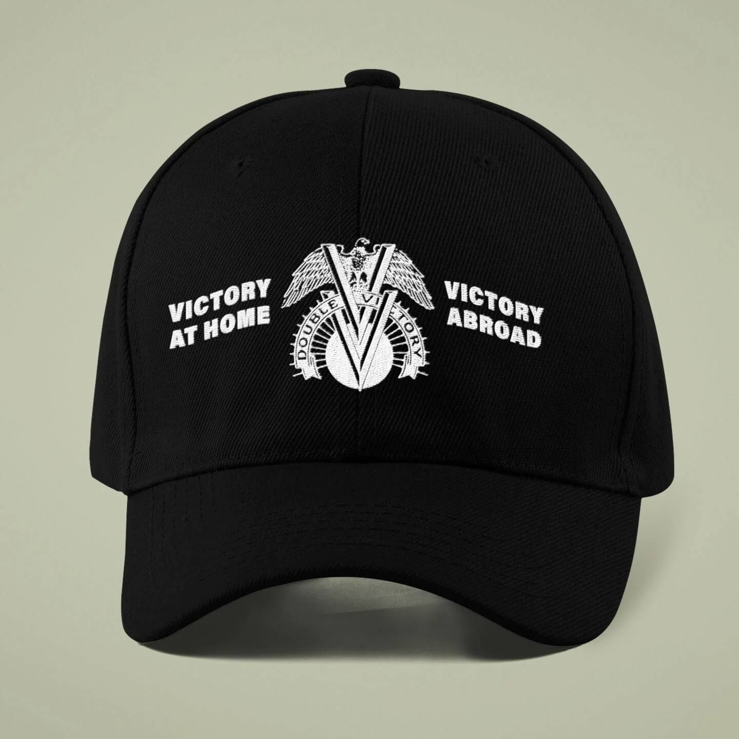 Double V Campaign Victory Home Abroad Baseball Cap