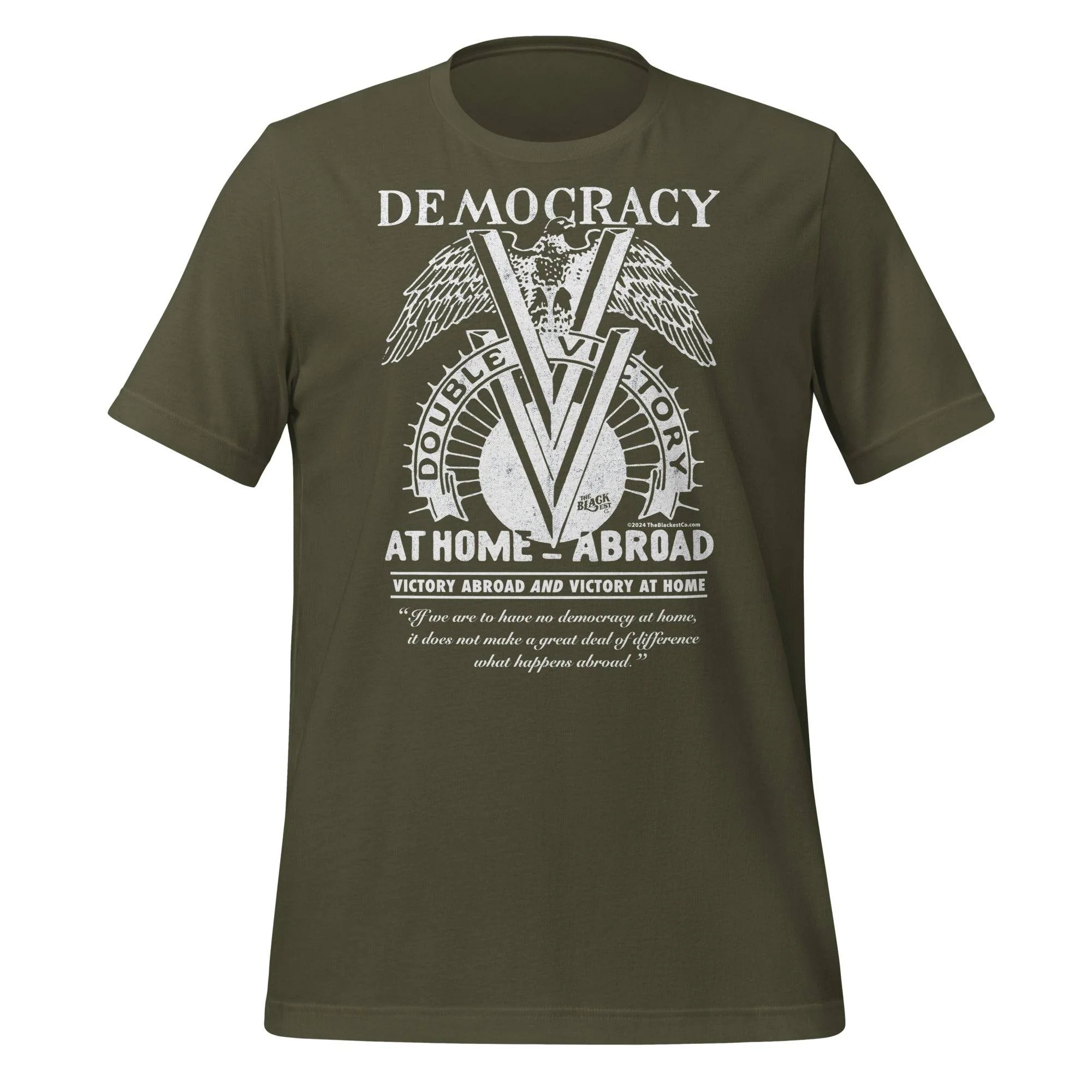 Double V Campaign WWII Black Soldiers Fashion T-Shirt - Image 11
