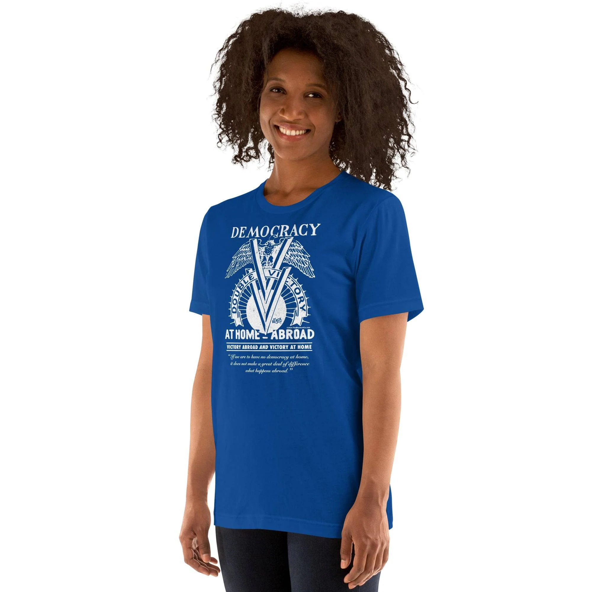 Double V Campaign WWII Black Soldiers Fashion T-Shirt - Image 4